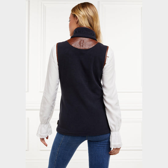 Womens Country Fleece Gilet Ink Navy