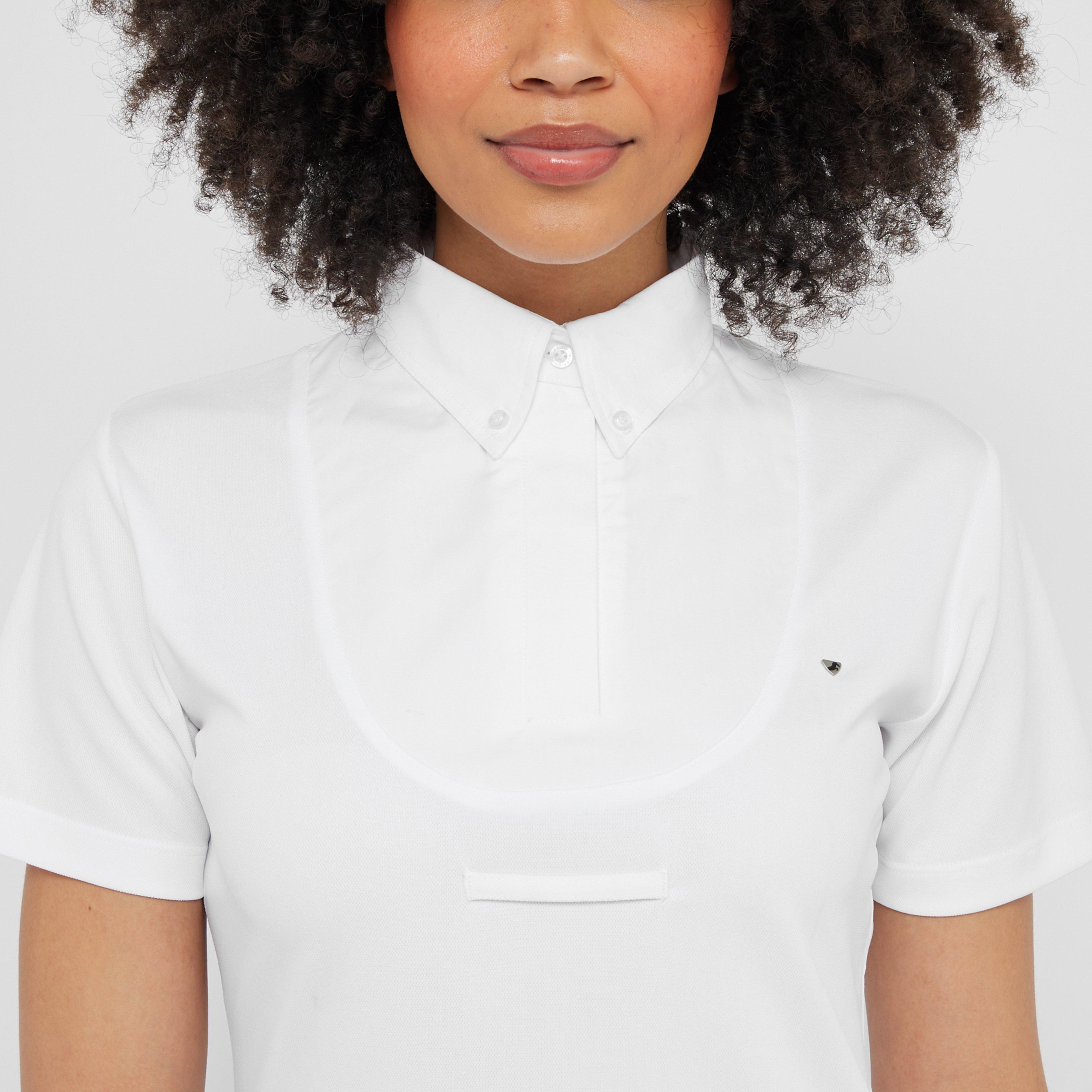 Womens Short Sleeve Tie Shirt White