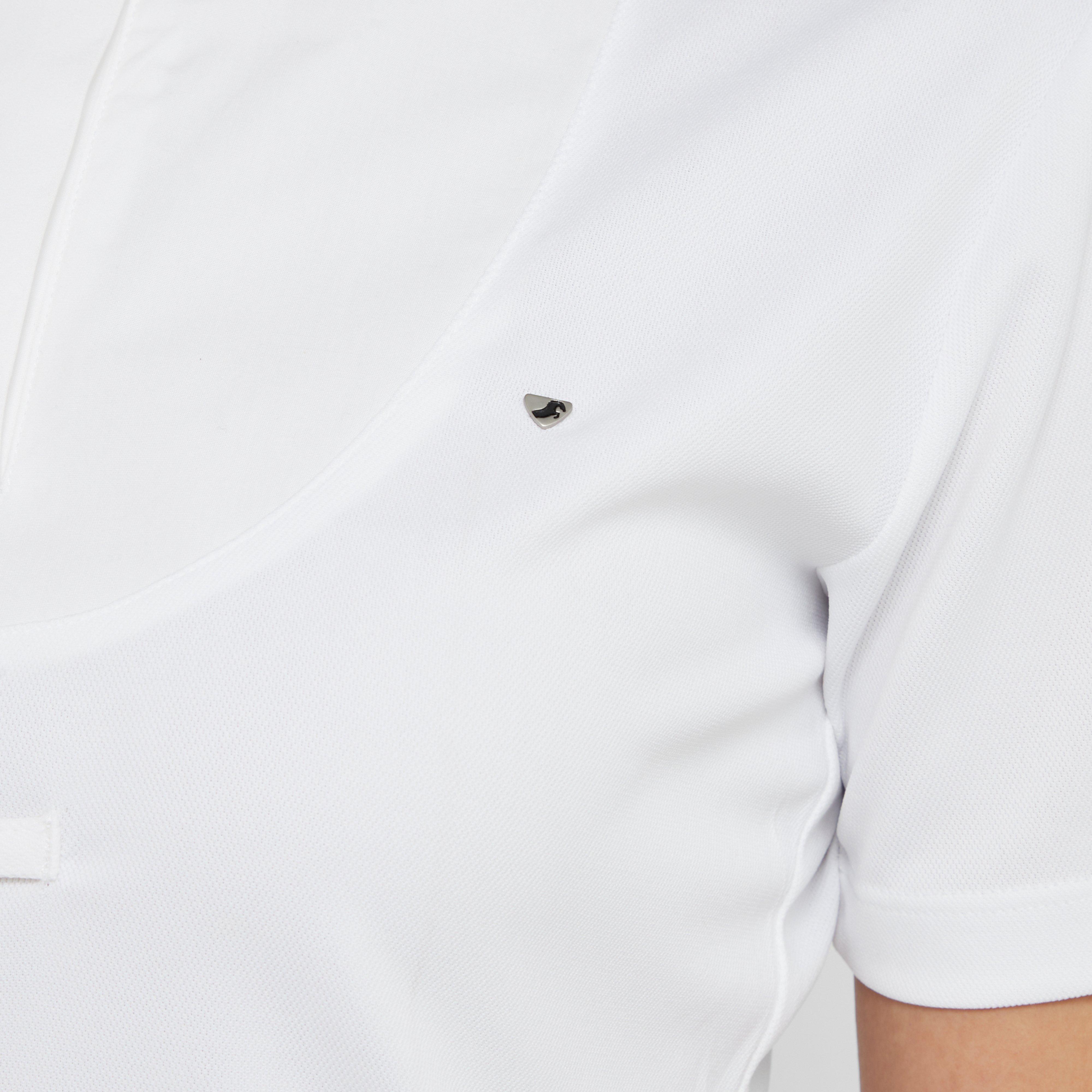 Womens Short Sleeve Tie Shirt White