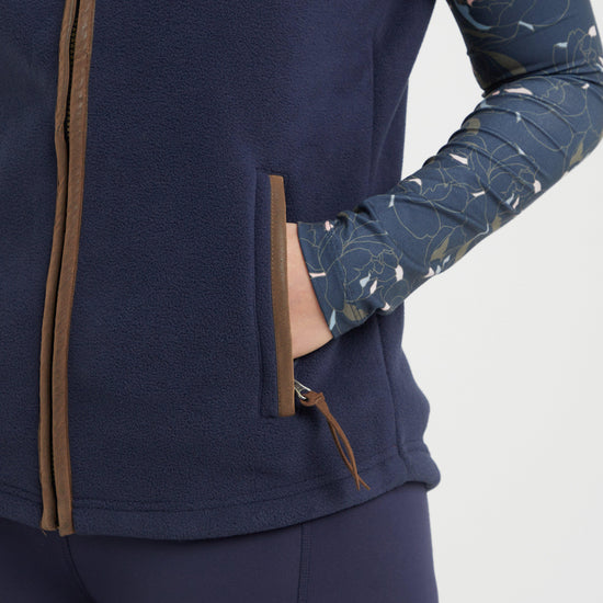 Womens Fleece Gilet Navy