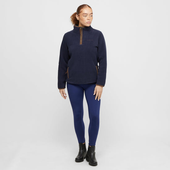 Womens Half Zip Fleece Navy