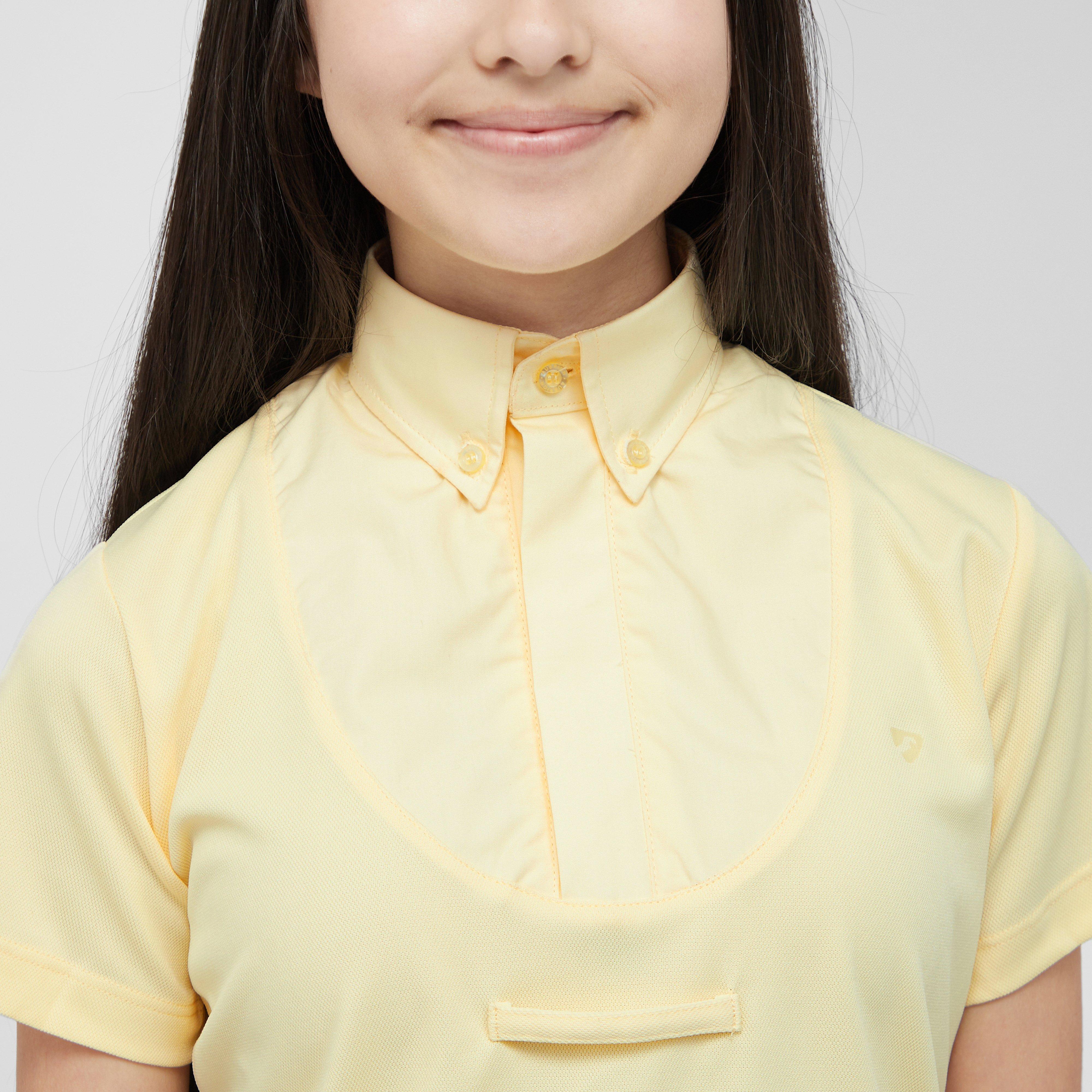 Young Rider Short Sleeve Tie Shirt Yellow