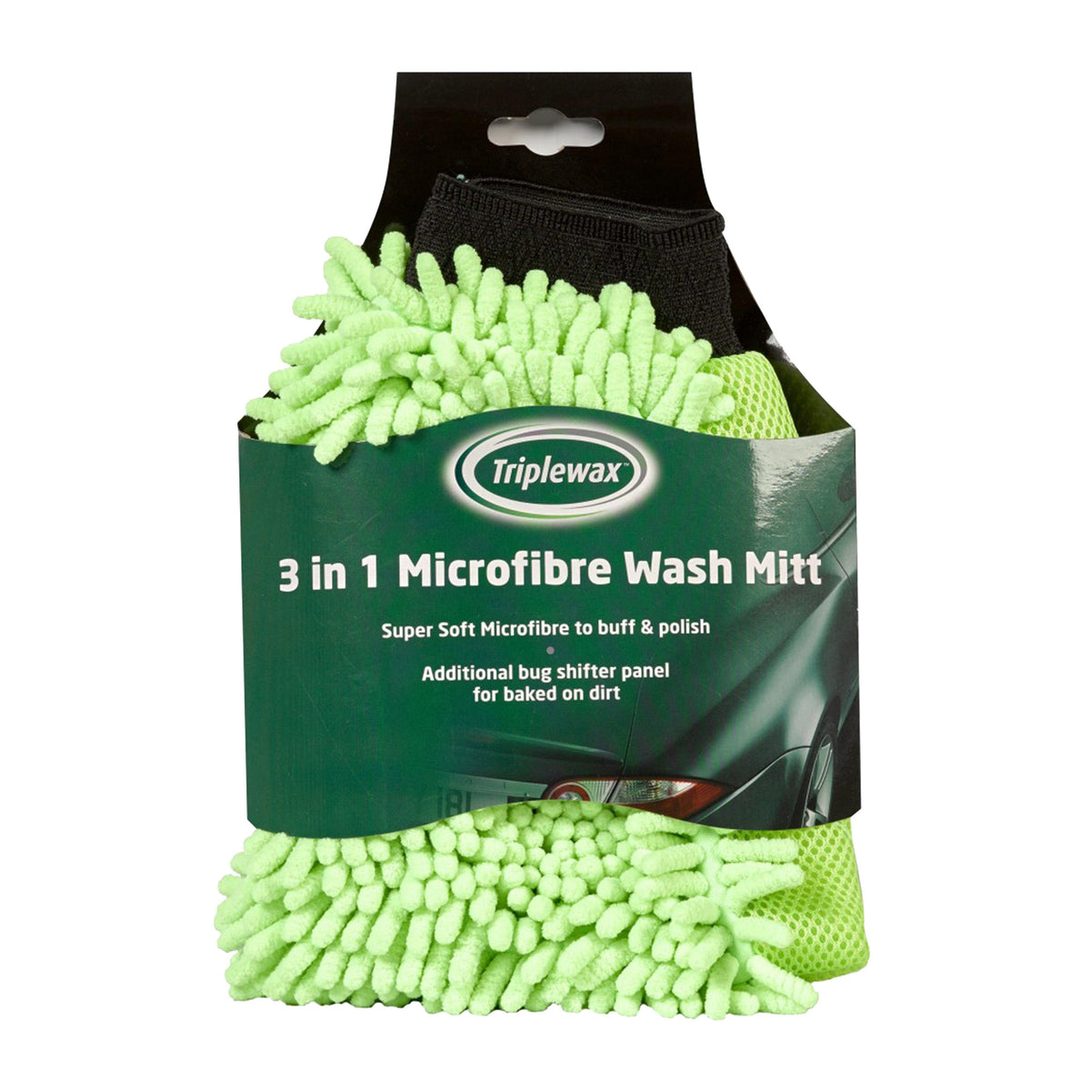 3 in 1 Microfibre Wash Mitt