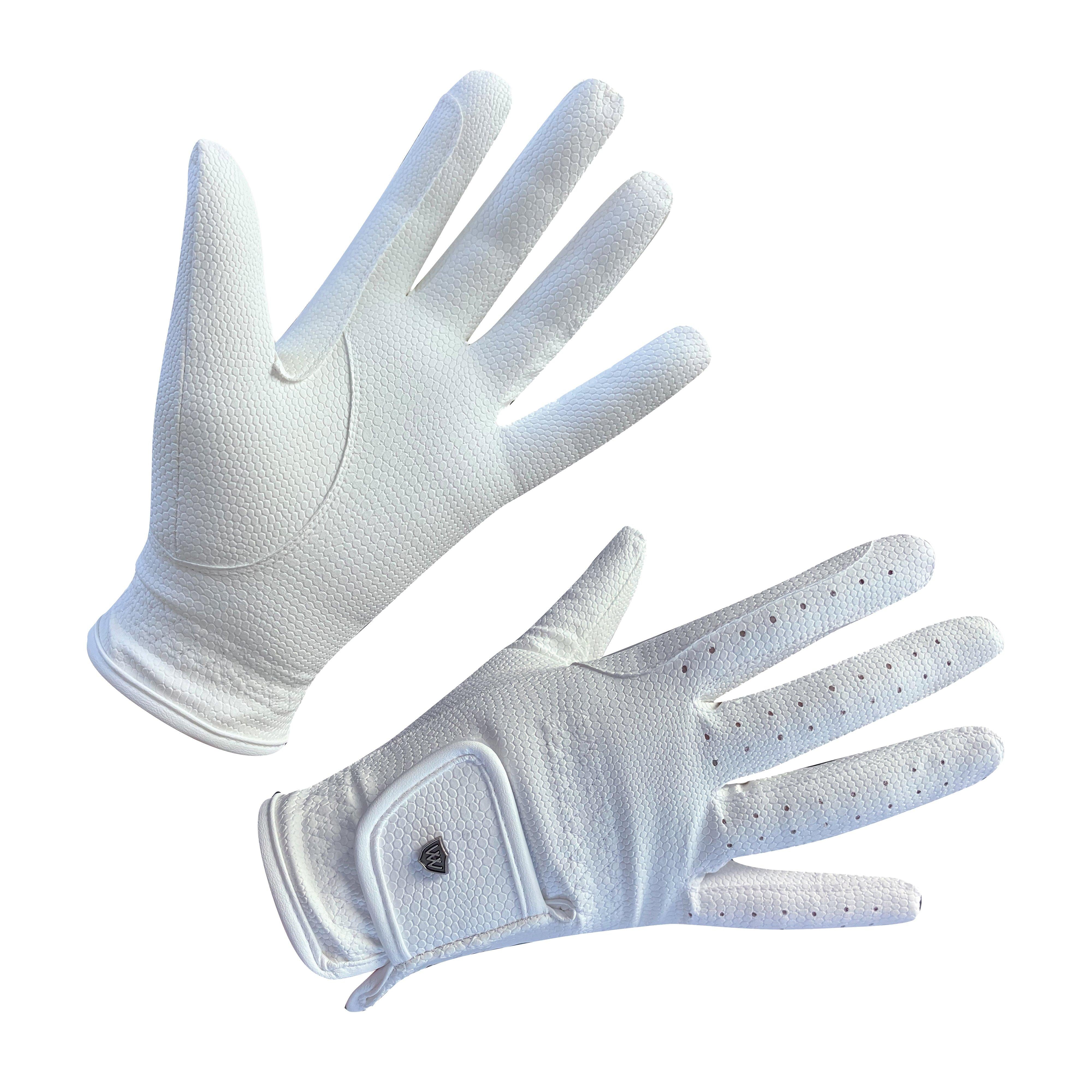 Competition Riding Gloves White