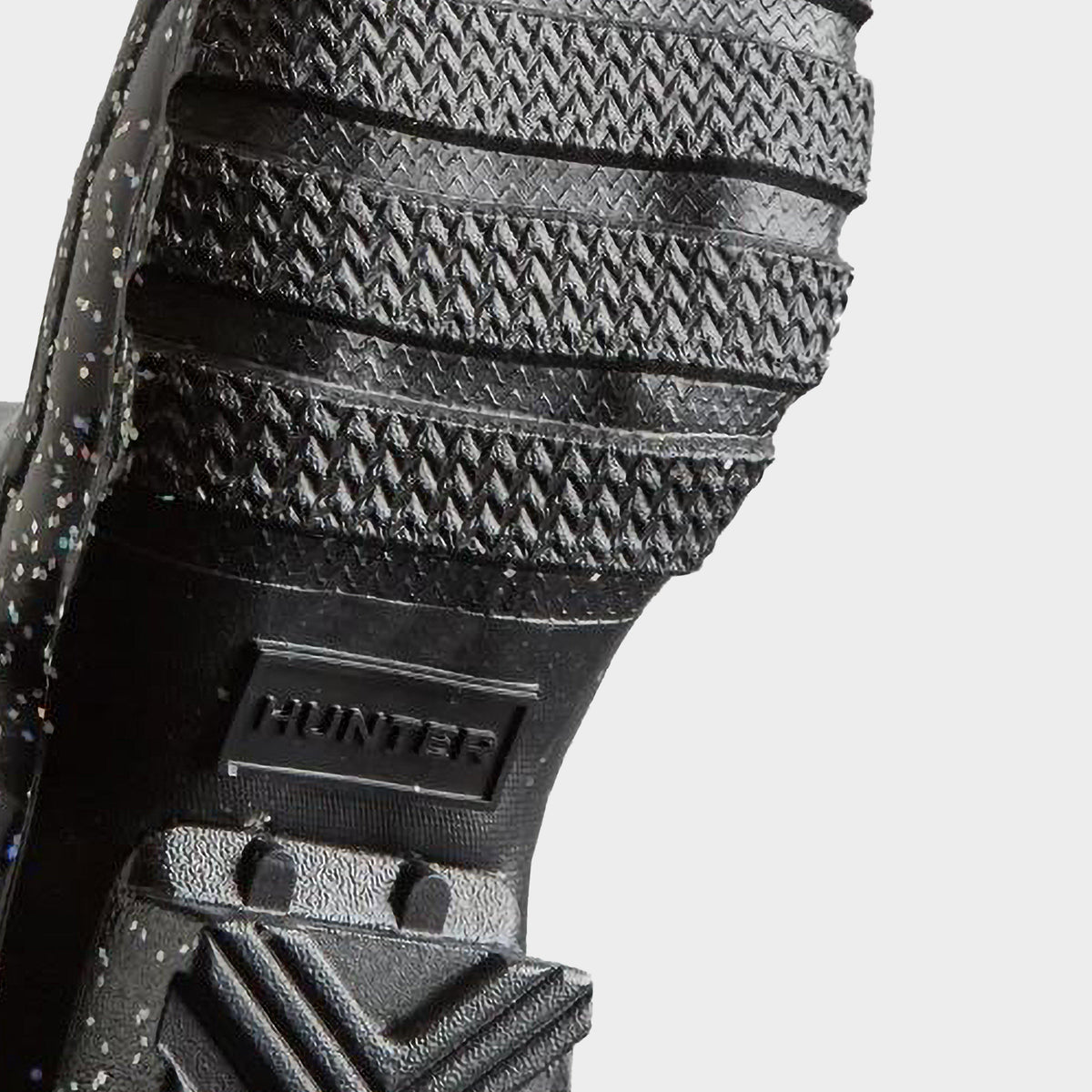 Kids Giant Glitter Wellington Boots Black