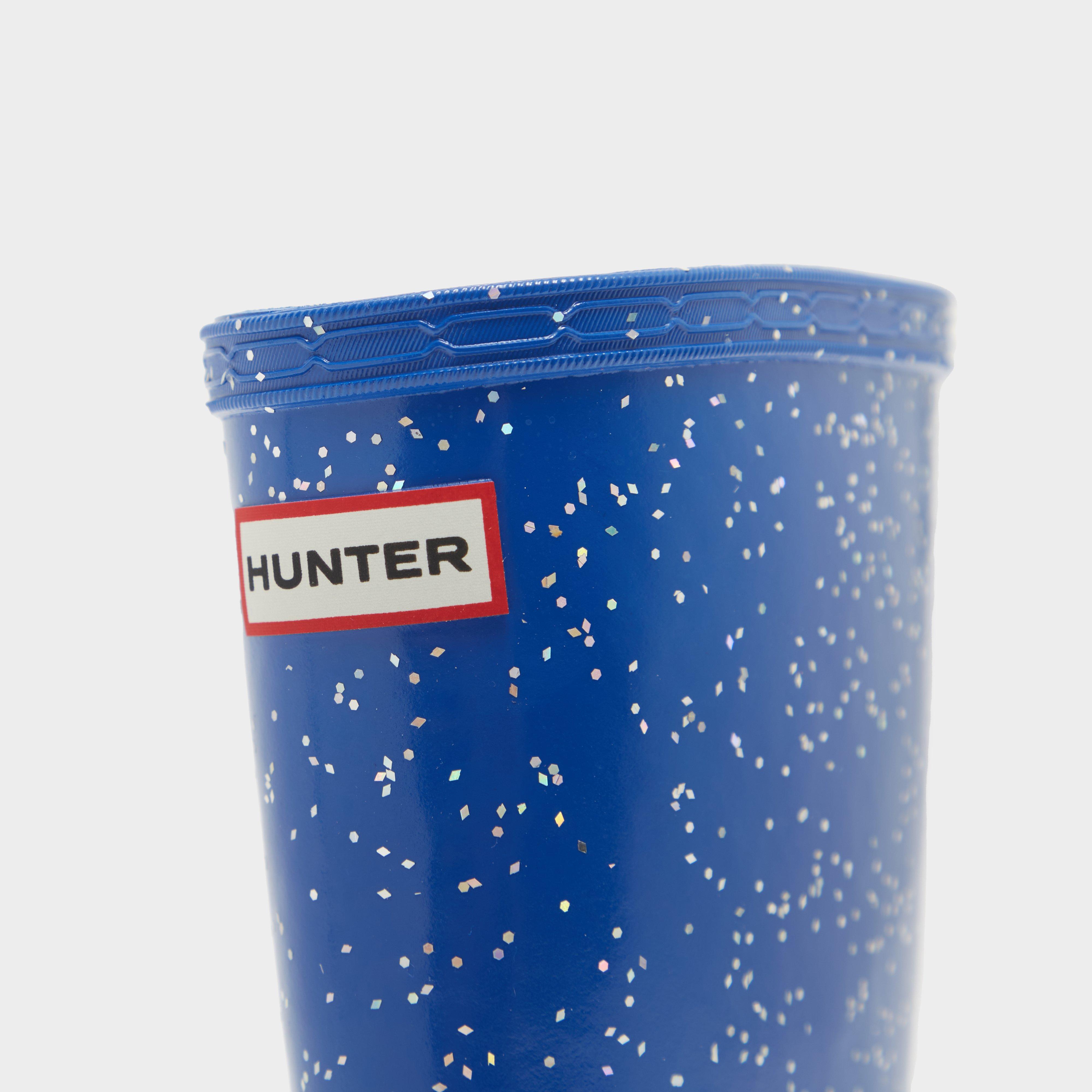 Kids Original First Giant Glitter Wellington Boots Blue