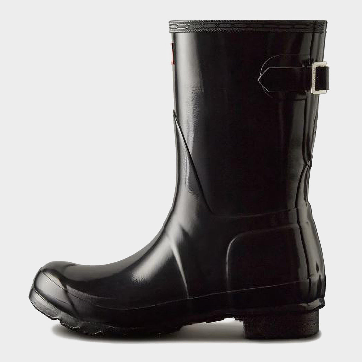 Womens Short Back Adjustable Wellington Boots Black