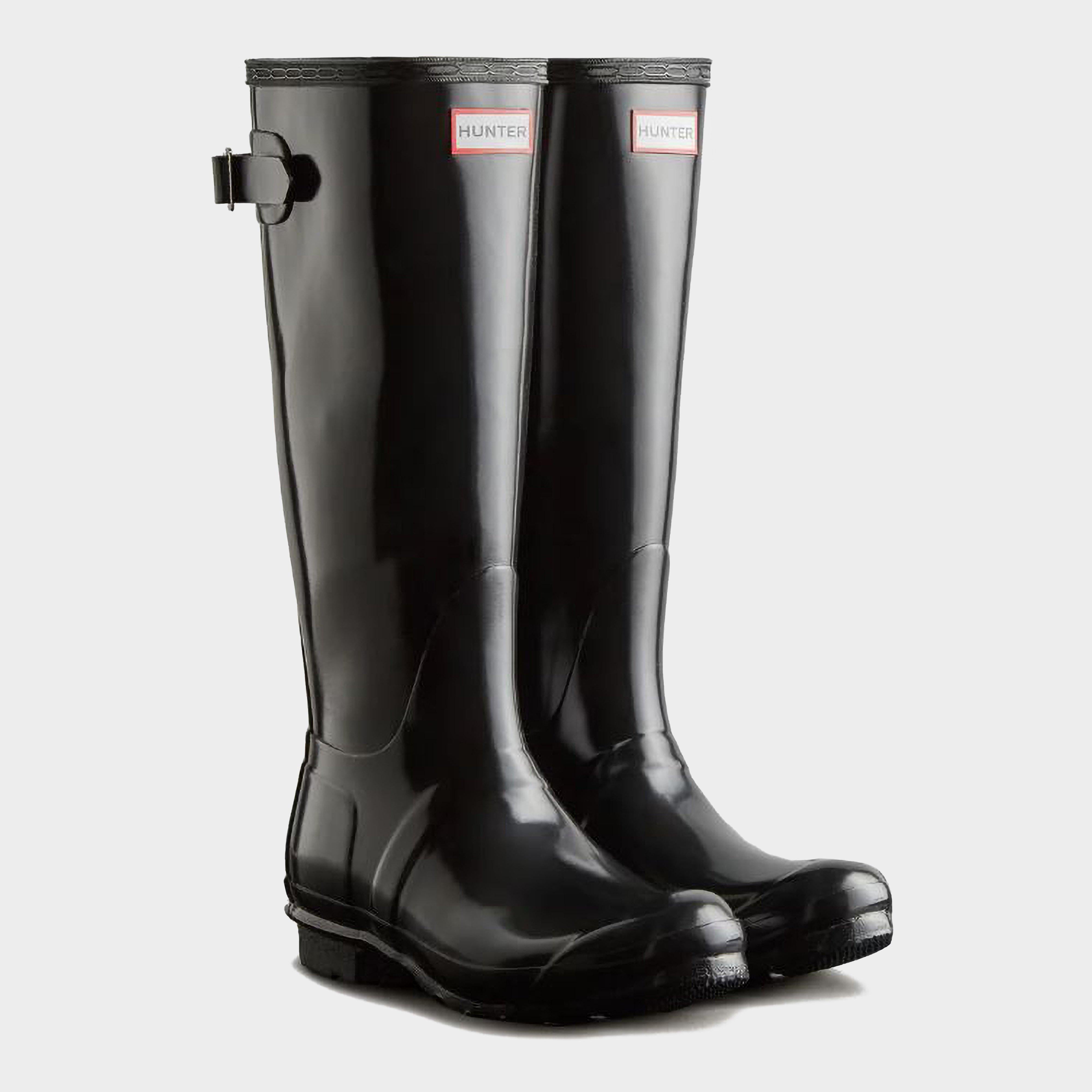 Womens Original Tall Back Adjustable Wellington Boots Black