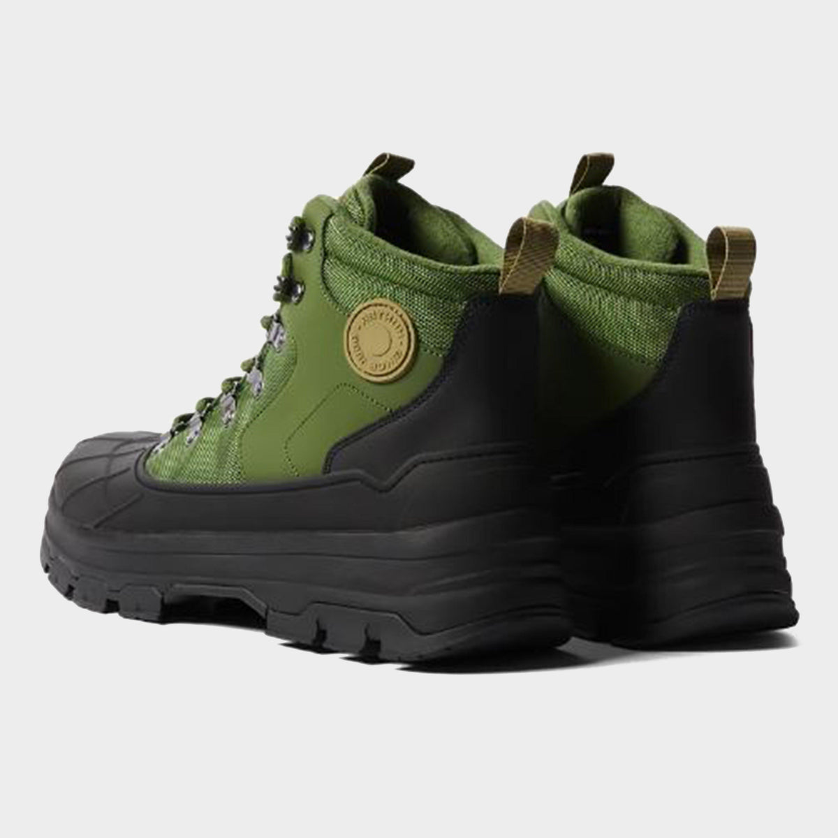 Mens Explorer Duck Boots Black/Green