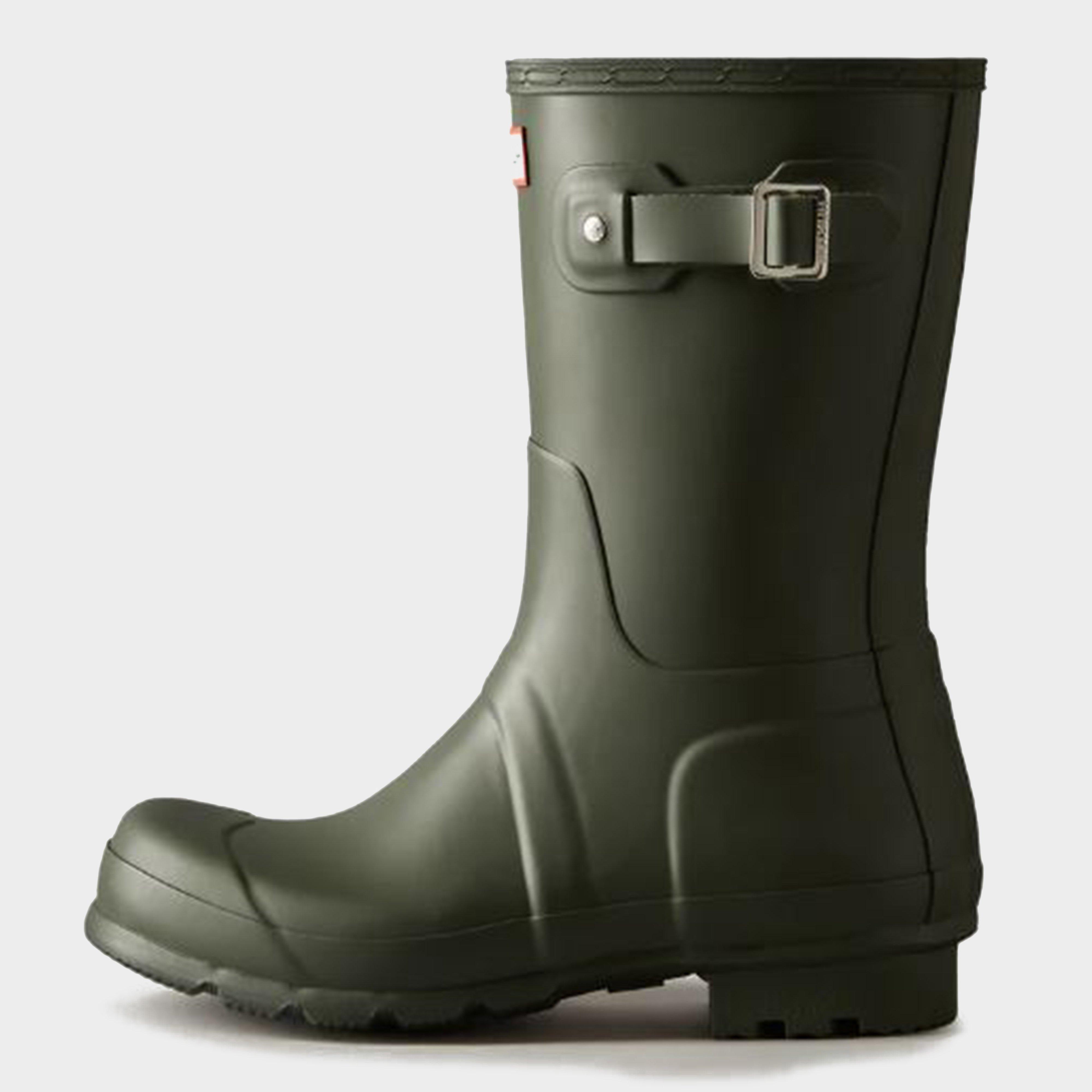 Mens Original Short Wellington Boots Dark Olive