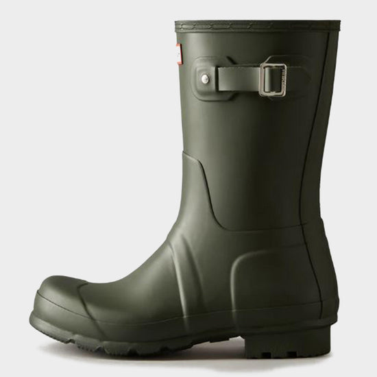 Mens Original Short Wellington Boots Dark Olive