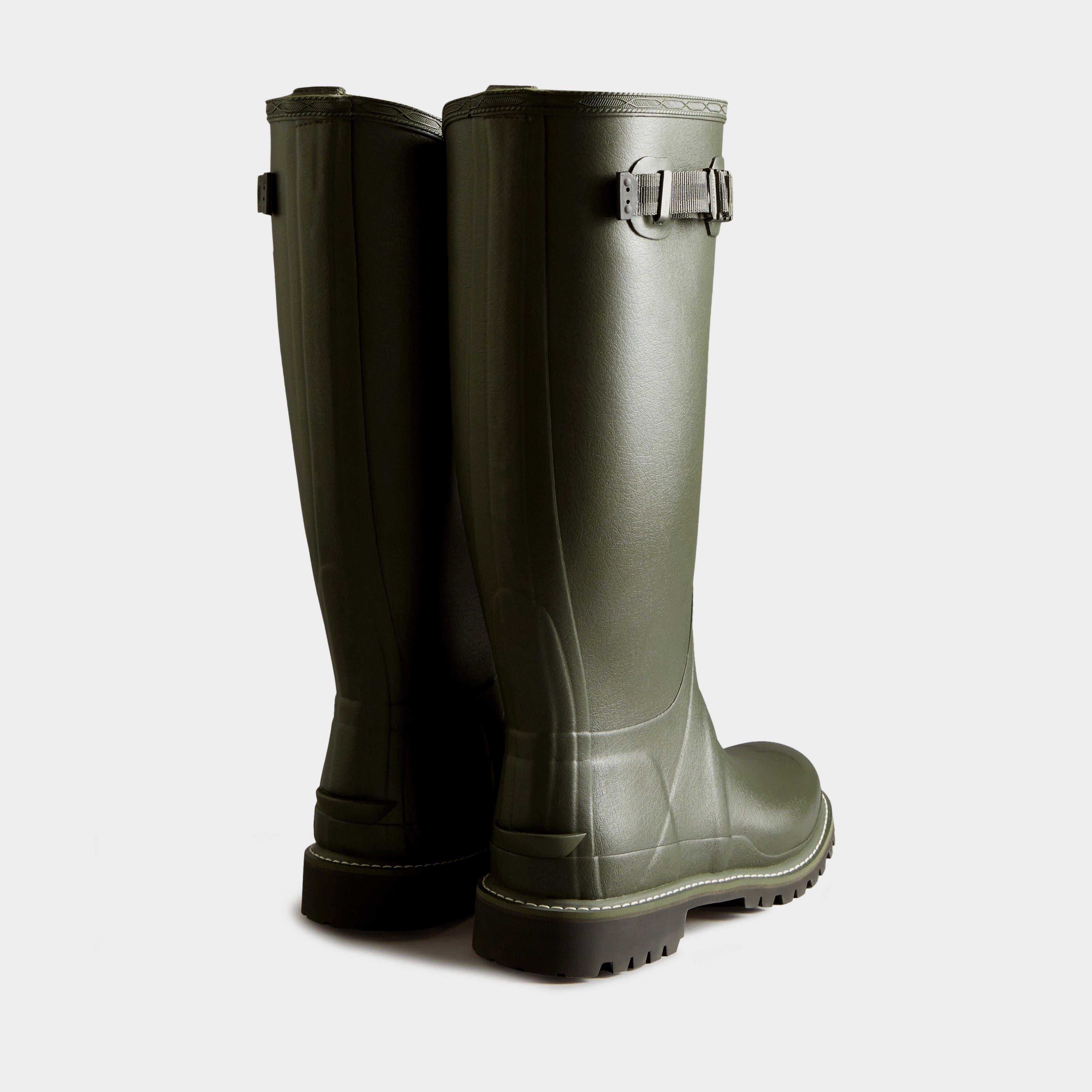 Mens Balmoral Commando Tall Wellington Boots Olive