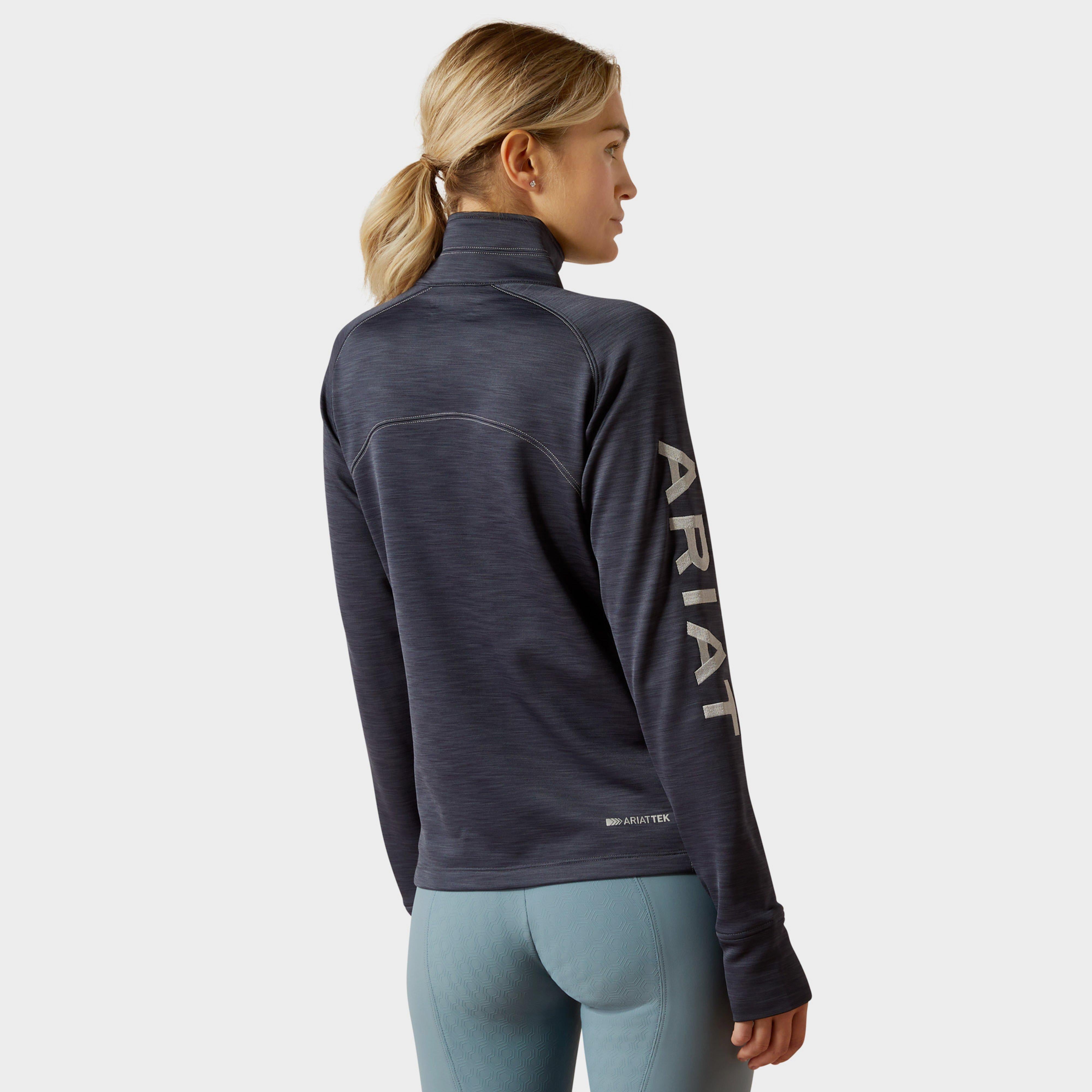 Womens Tek Team 1/2 Zip Sweatshirt Ombre Blue Heather
