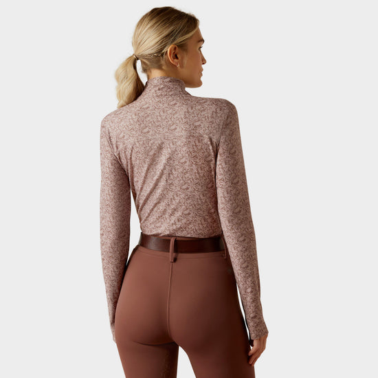 Womens Lowell 3.0 1/4 Zip Base Layer Abstract Floral