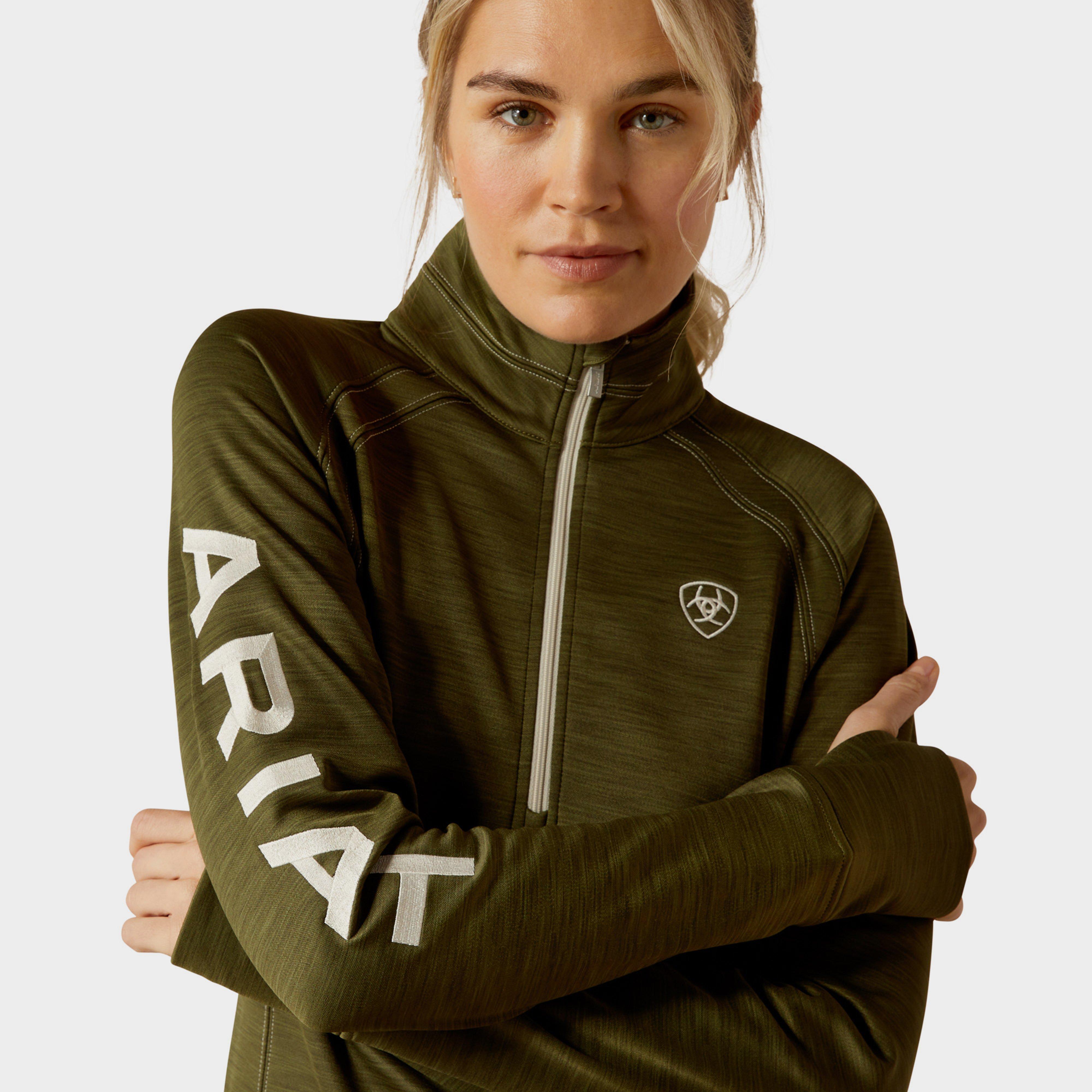 Womens Tek Team 1/2 Zip Sweatshirt Winter Moss