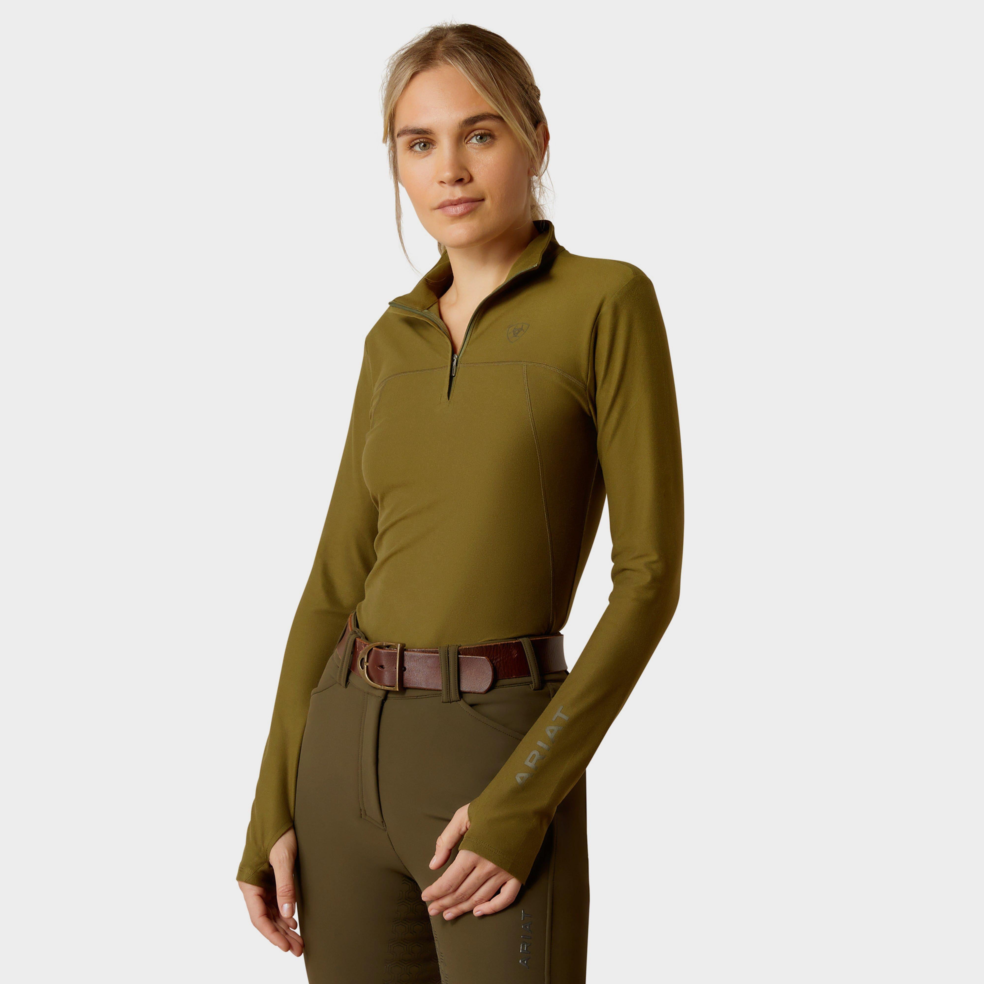 Womens Lowell 3.0 1/4 Zip Base Layer Winter Moss
