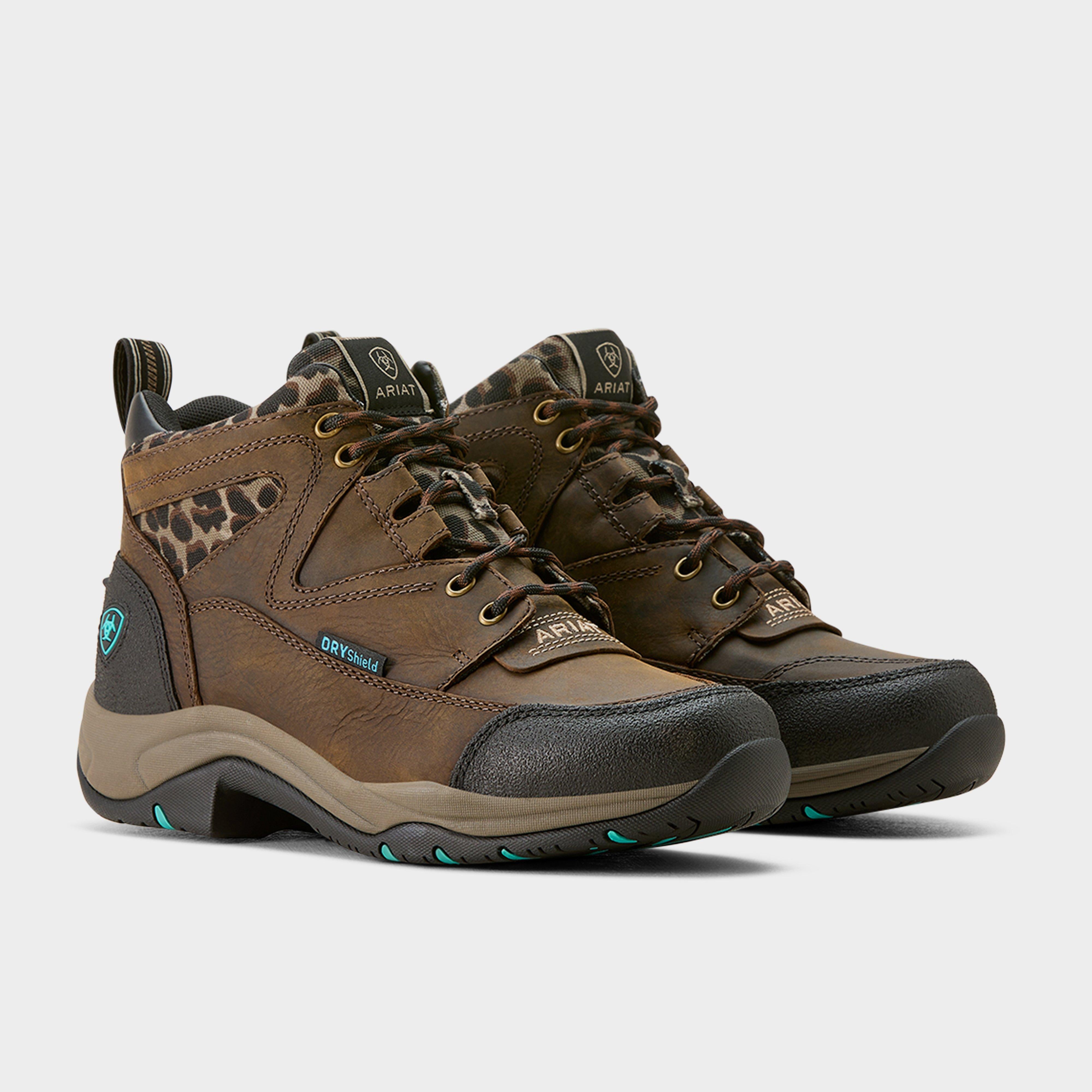 Womens Terrain Waterproof Boots Chocolate/Camo Leopard