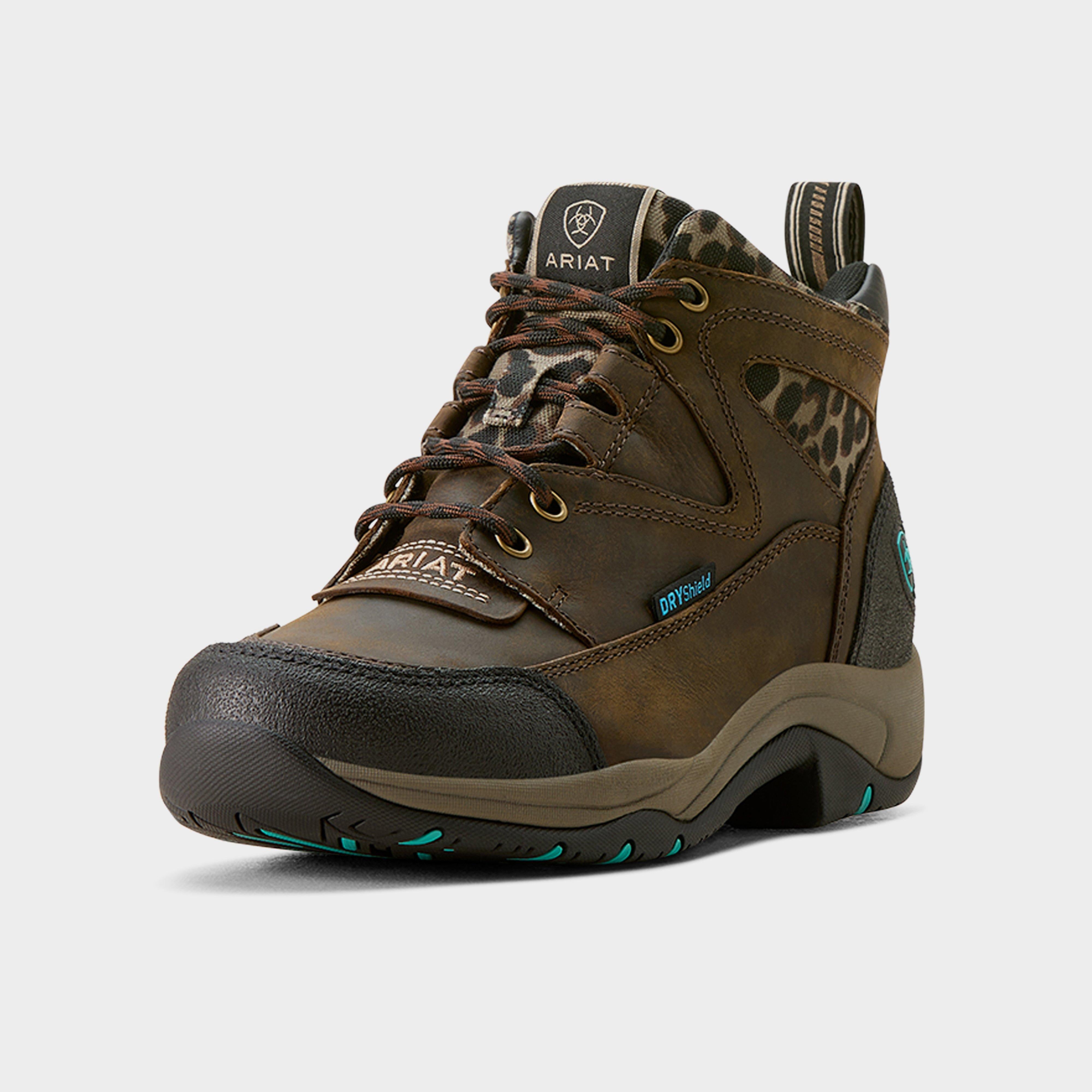 Womens Terrain Waterproof Boots Chocolate/Camo Leopard