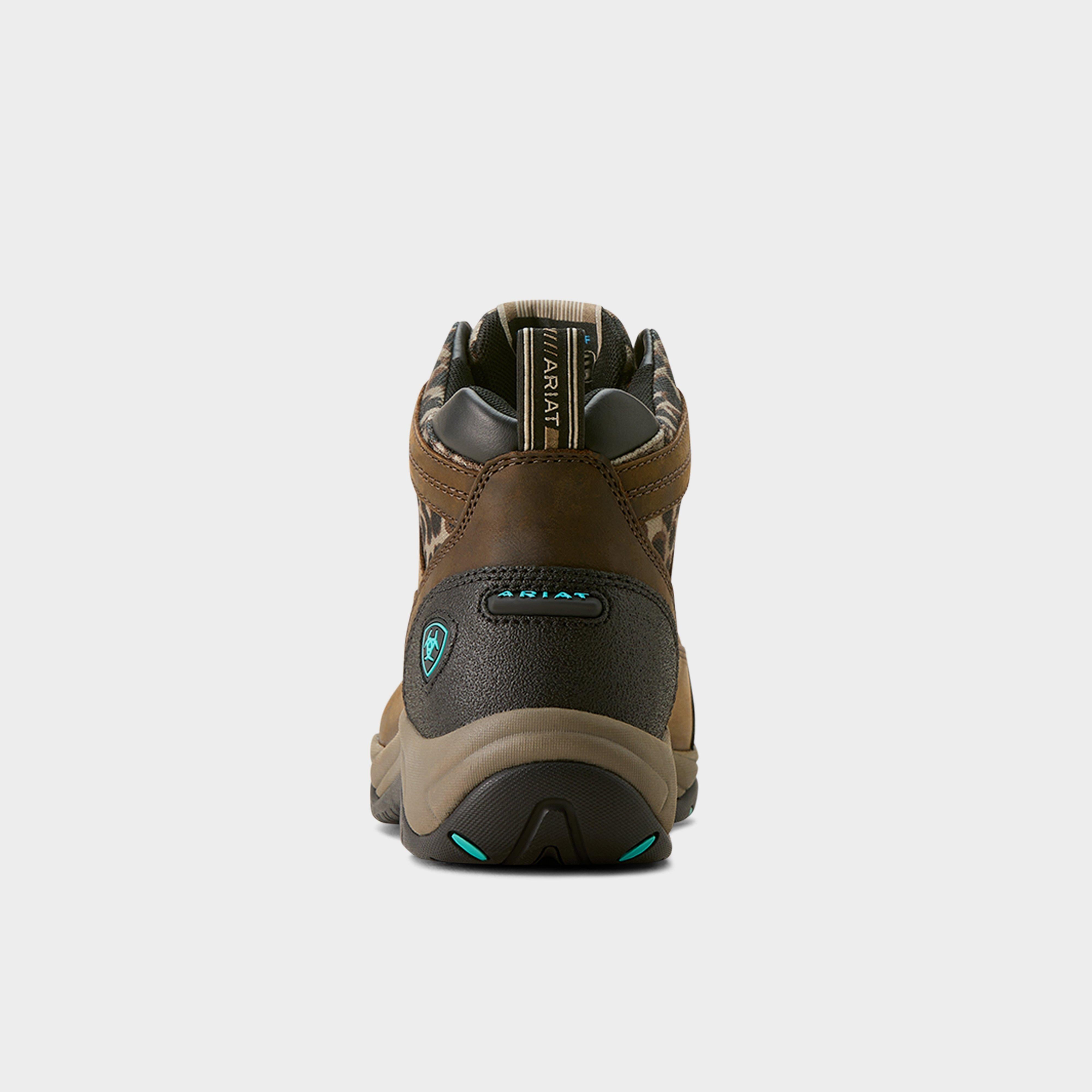 Womens Terrain Waterproof Boots Chocolate/Camo Leopard