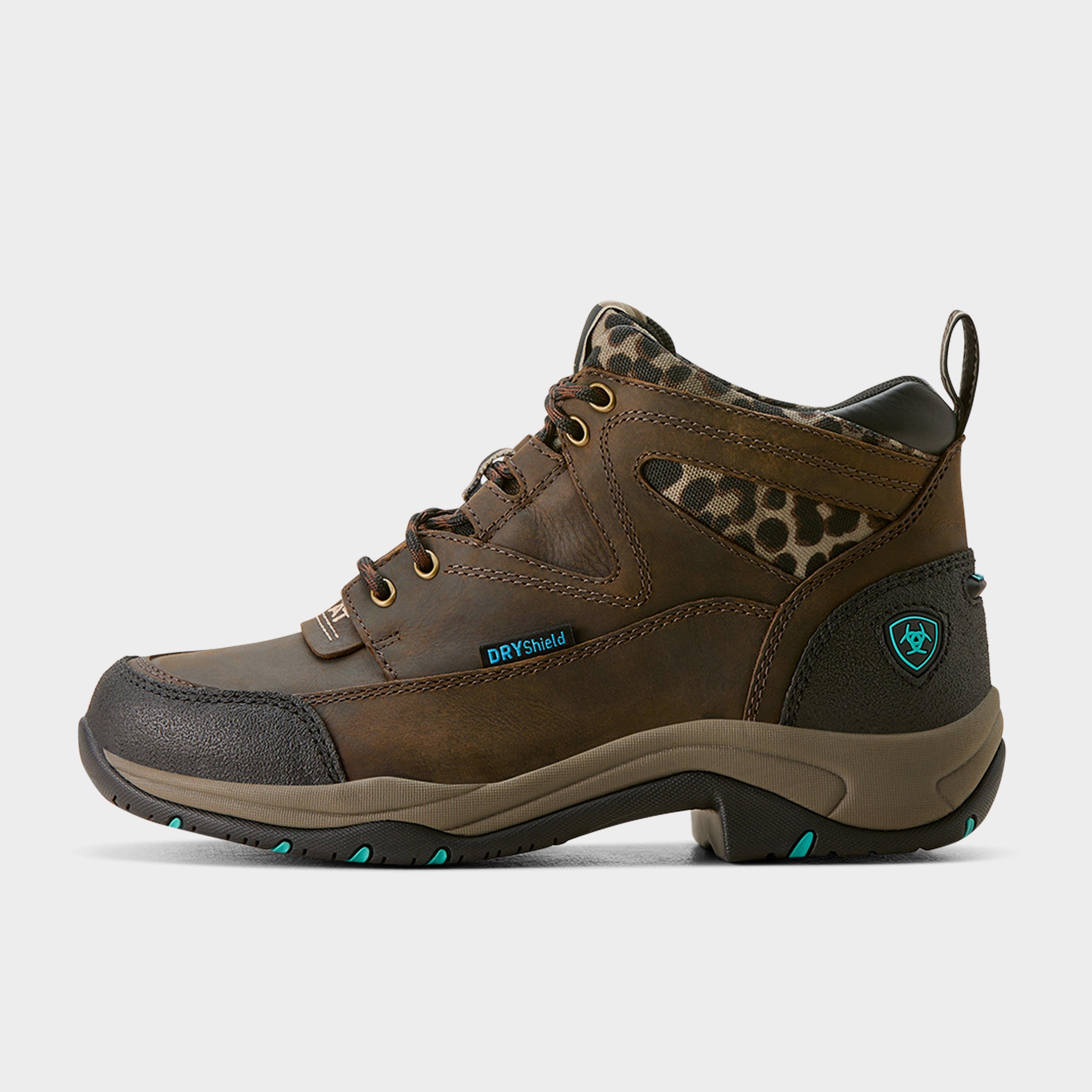 Womens Terrain Waterproof Boots Chocolate/Camo Leopard