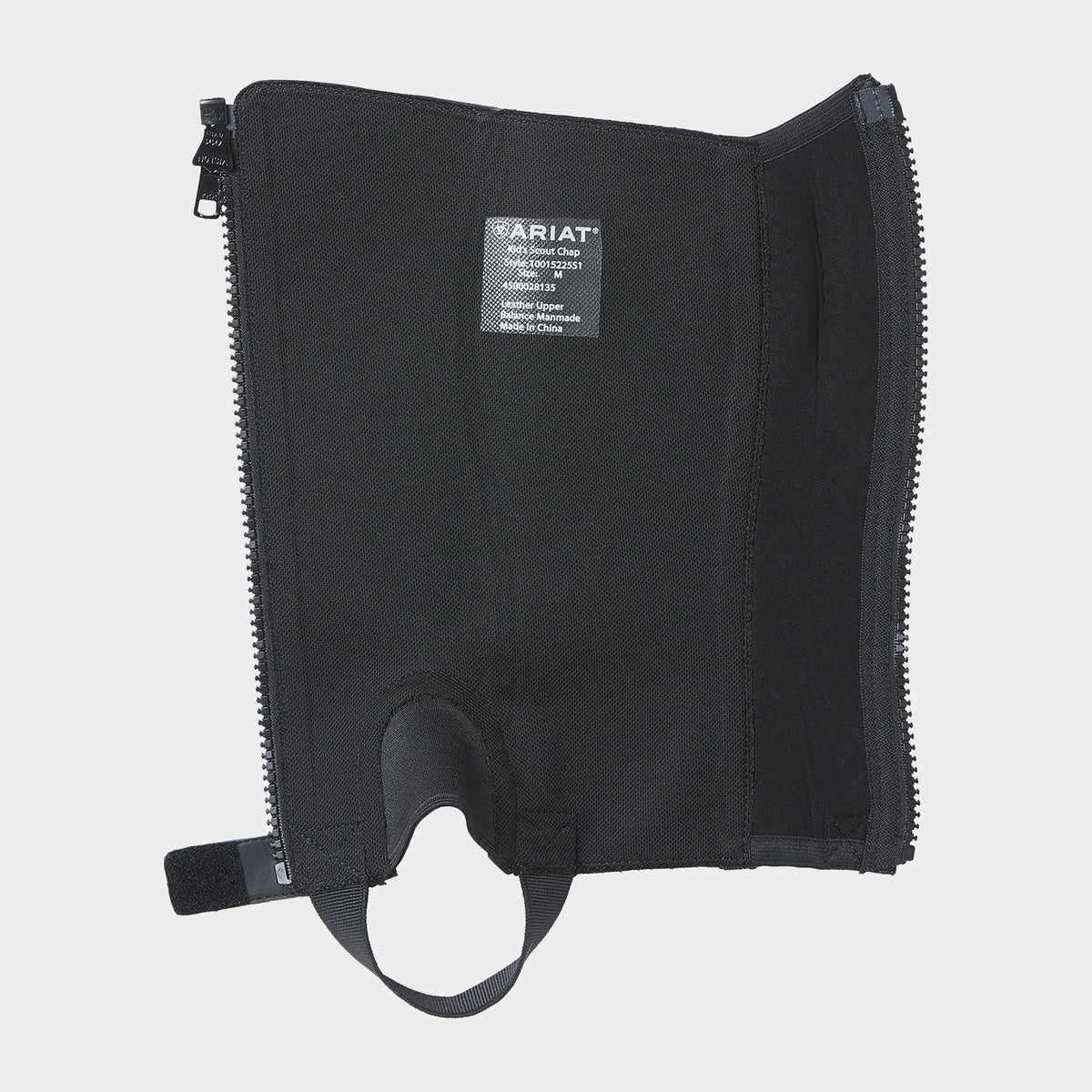 Kids Scout Half Chaps Black