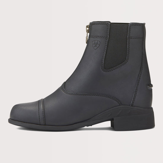 Kids Scout Zip Paddock Boots Black