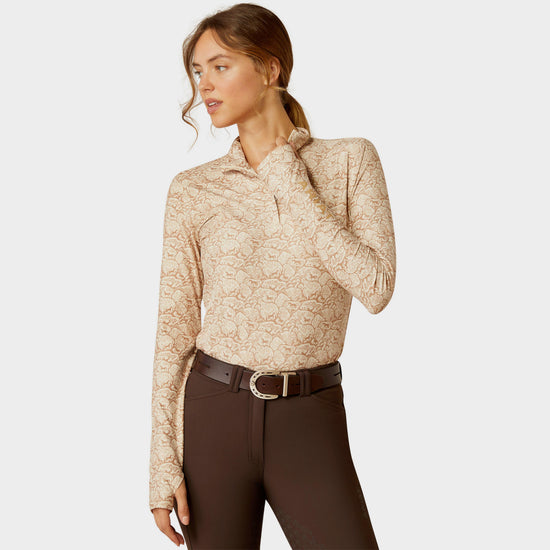 Womens Lowell 3.0 1/4 Zip Base Layer Land Of Horses