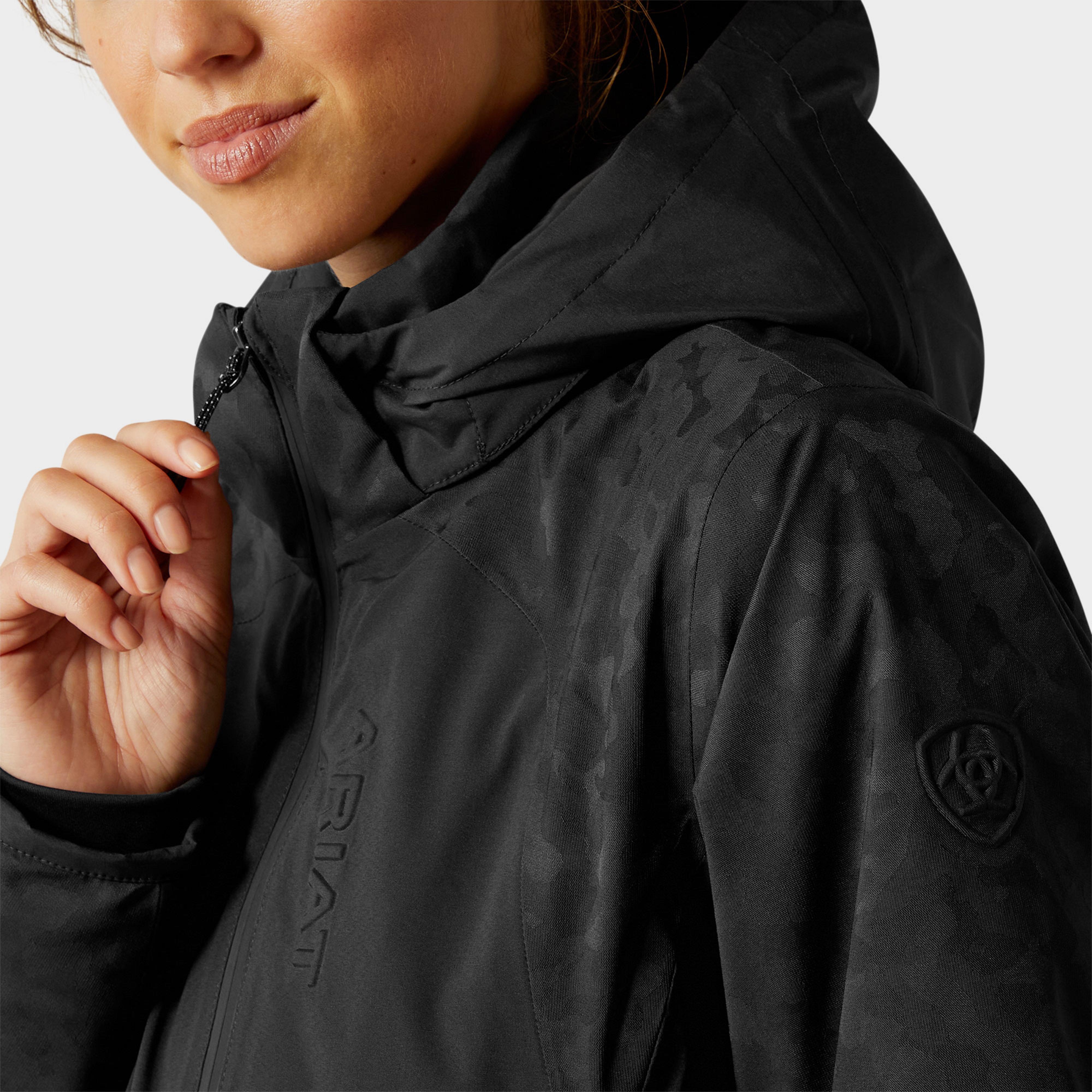 Womens Valor 2.0 Waterproof Jacket Black/Camo