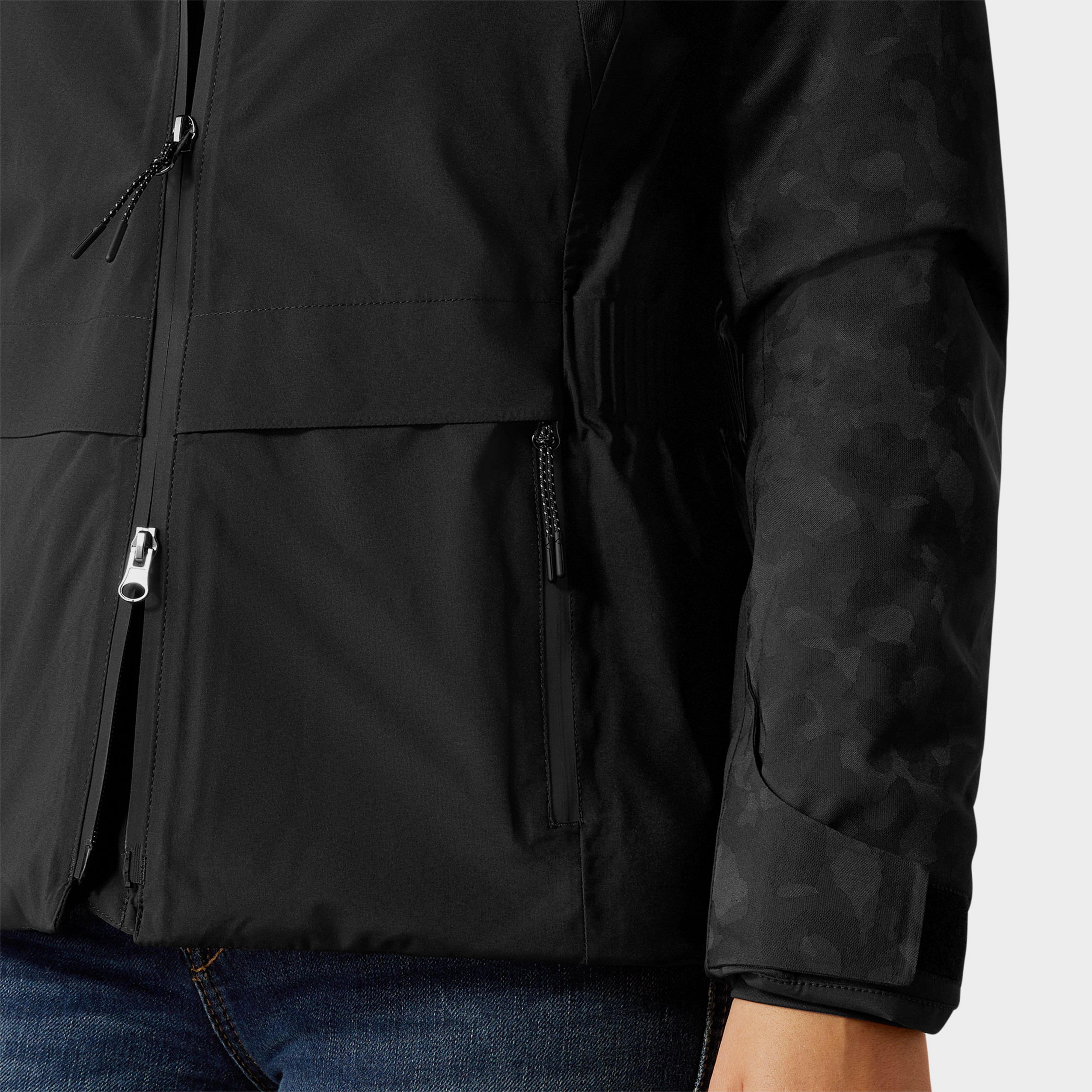 Womens Valor 2.0 Waterproof Jacket Black/Camo