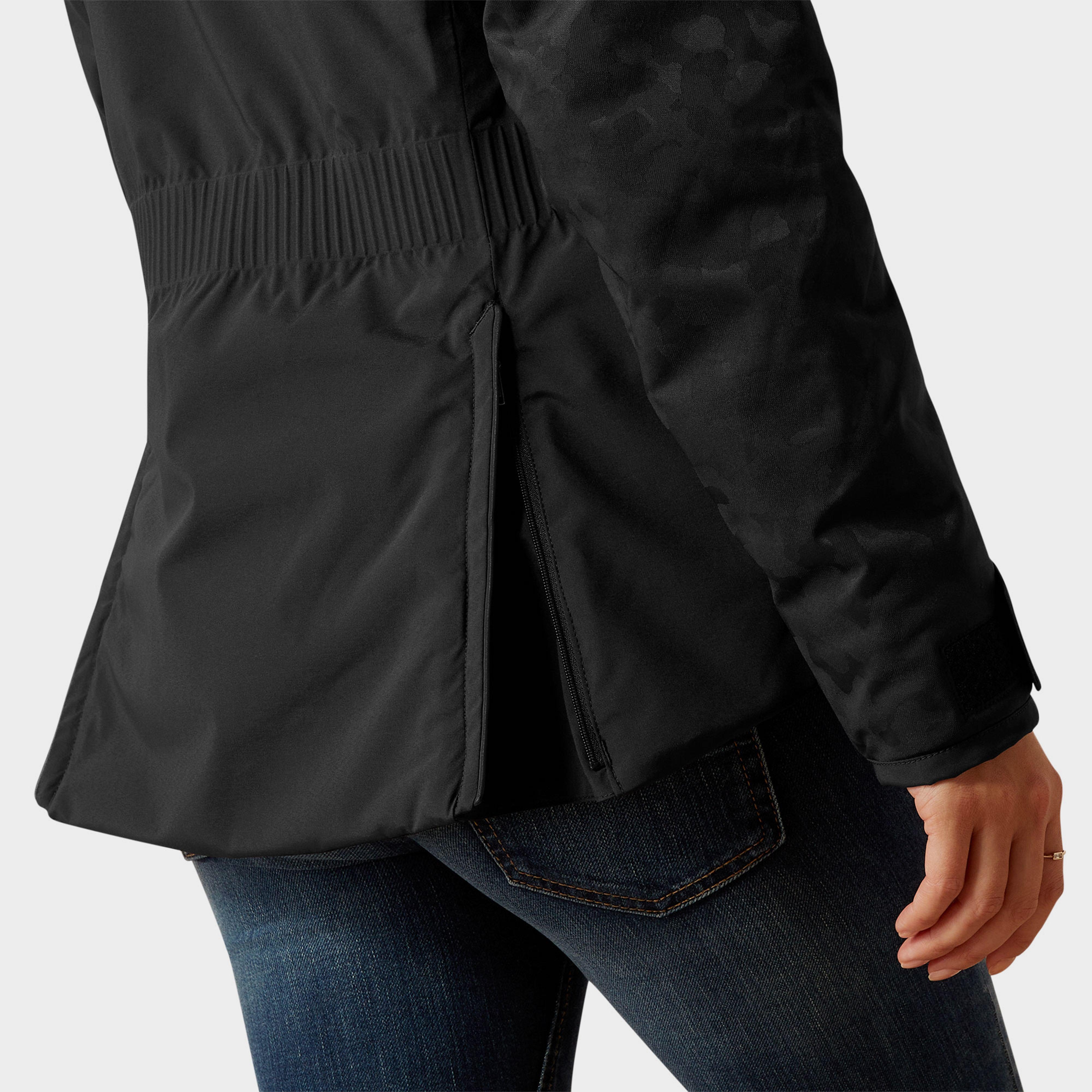 Womens Valor 2.0 Waterproof Jacket Black/Camo