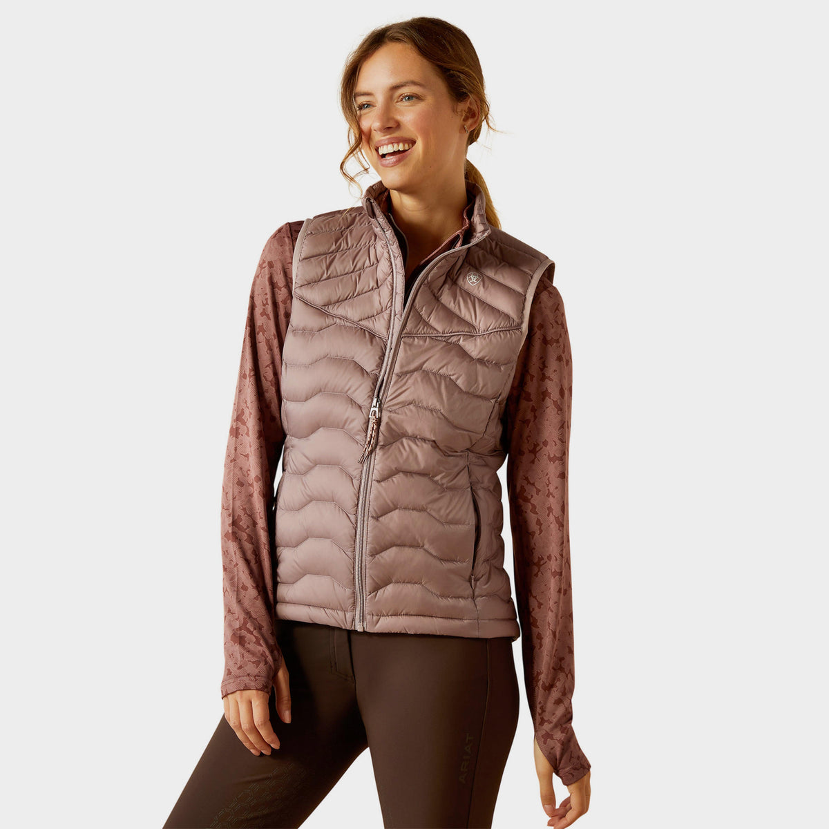 Womens Ideal Down Gilet Purple Dove