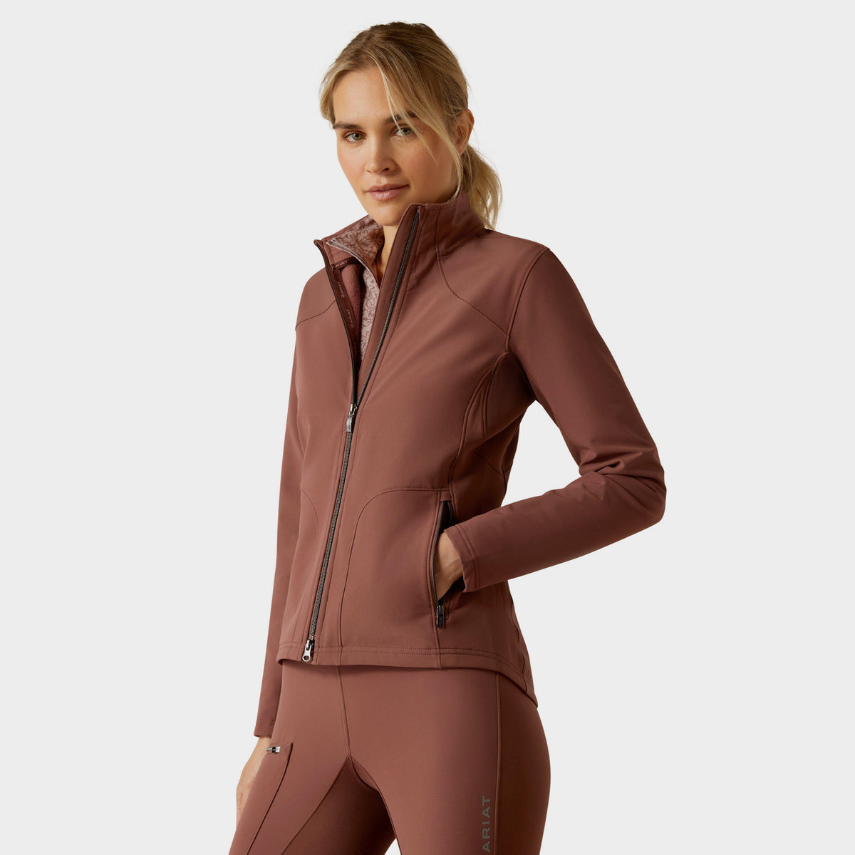 Womens Boreas Full Zip Sweatshirt Marron