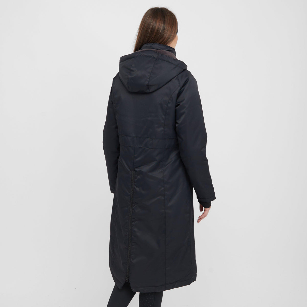 Womens Halcyon Long Coat Charcoal