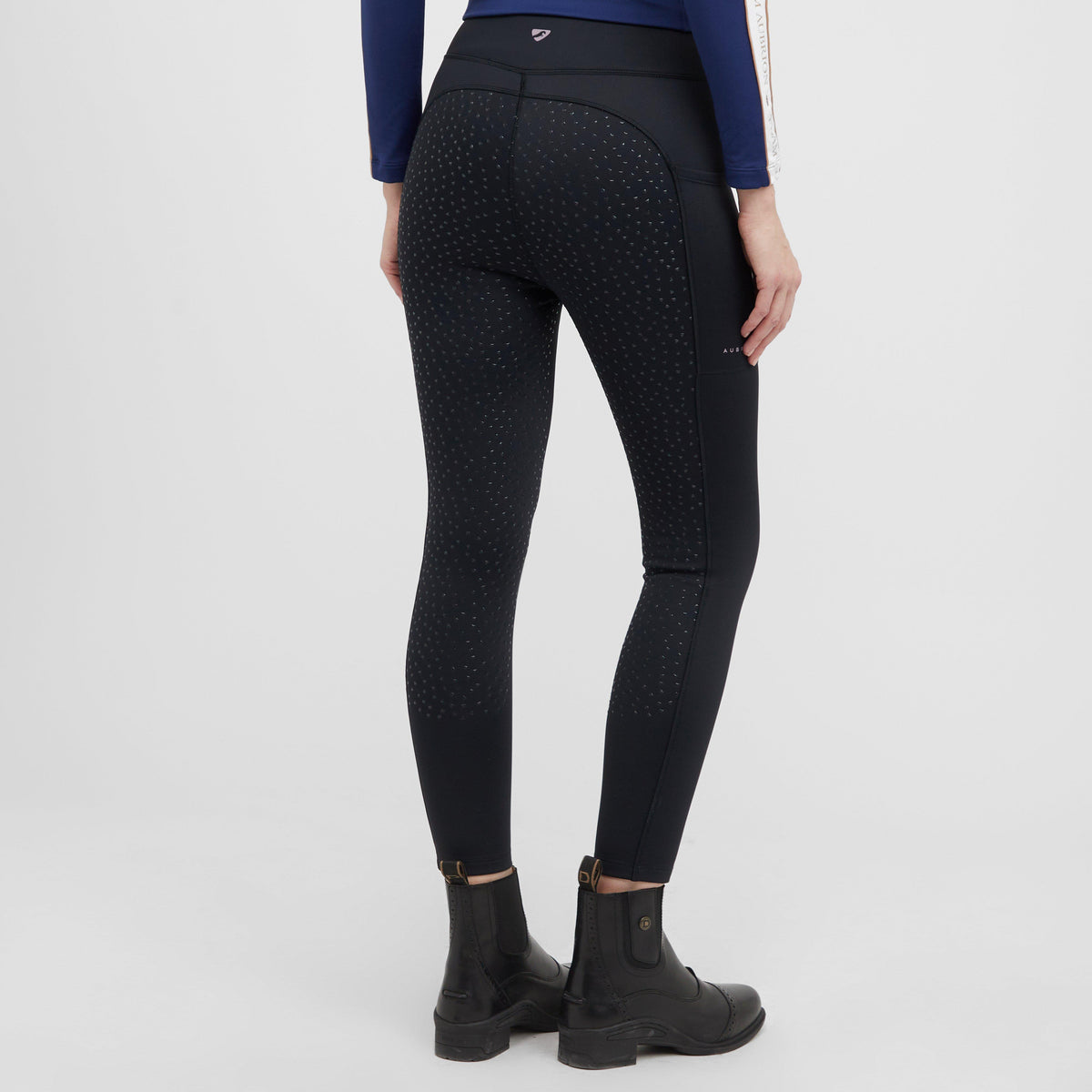 Womens Shield Winter Riding Tights Charcoal