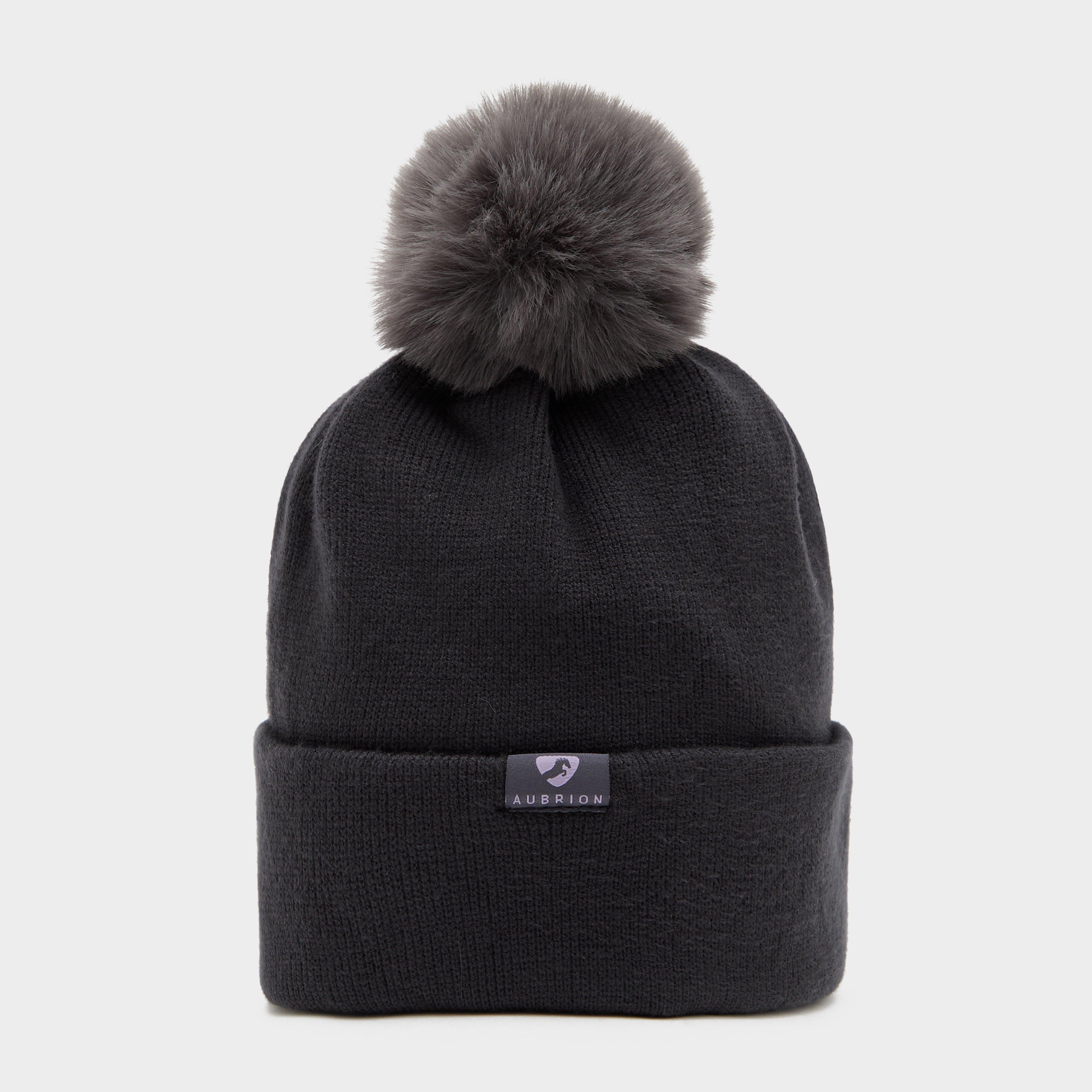 Womens Fleece Lined Hat Charcoal