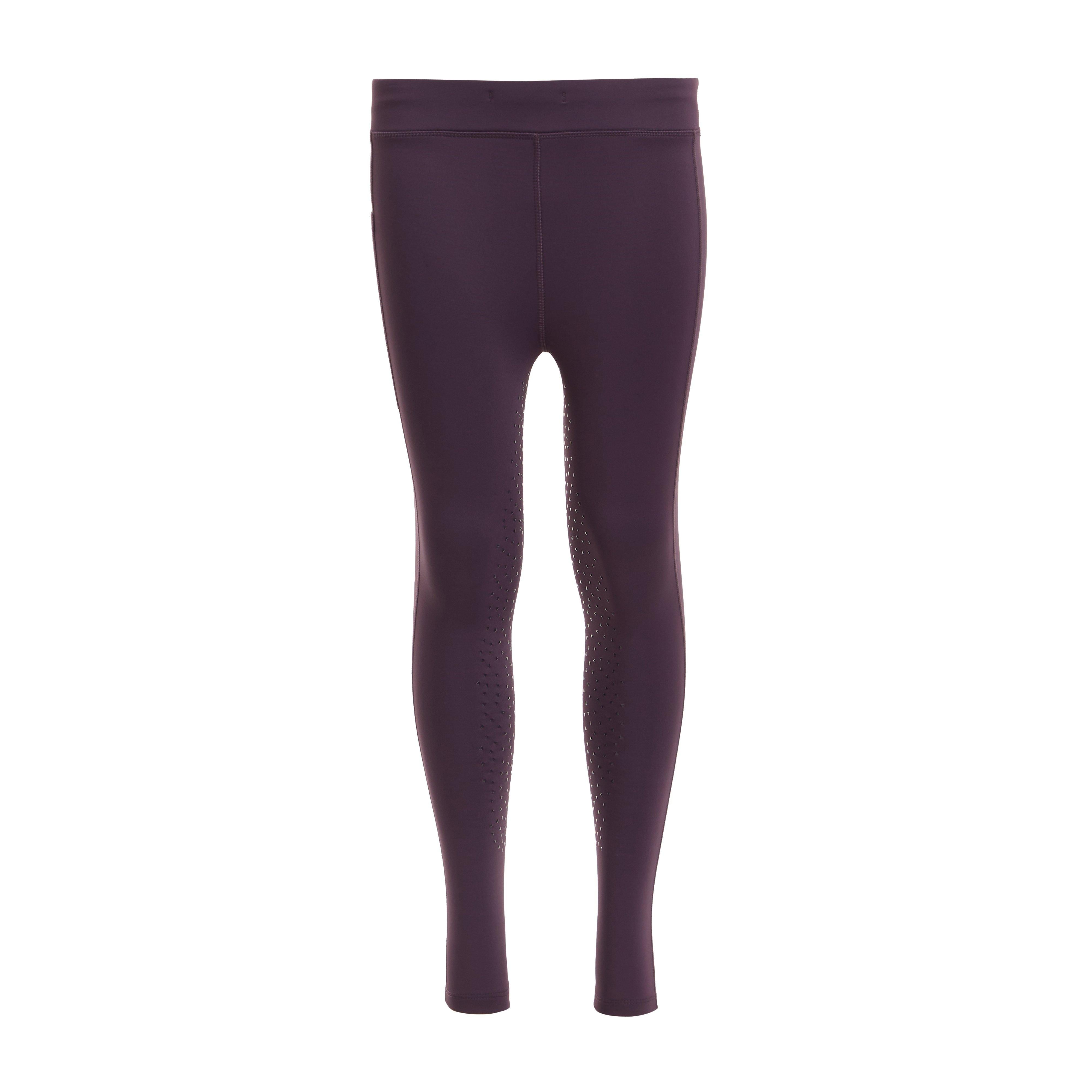 Young Rider Shield Winter Riding Tights Purple