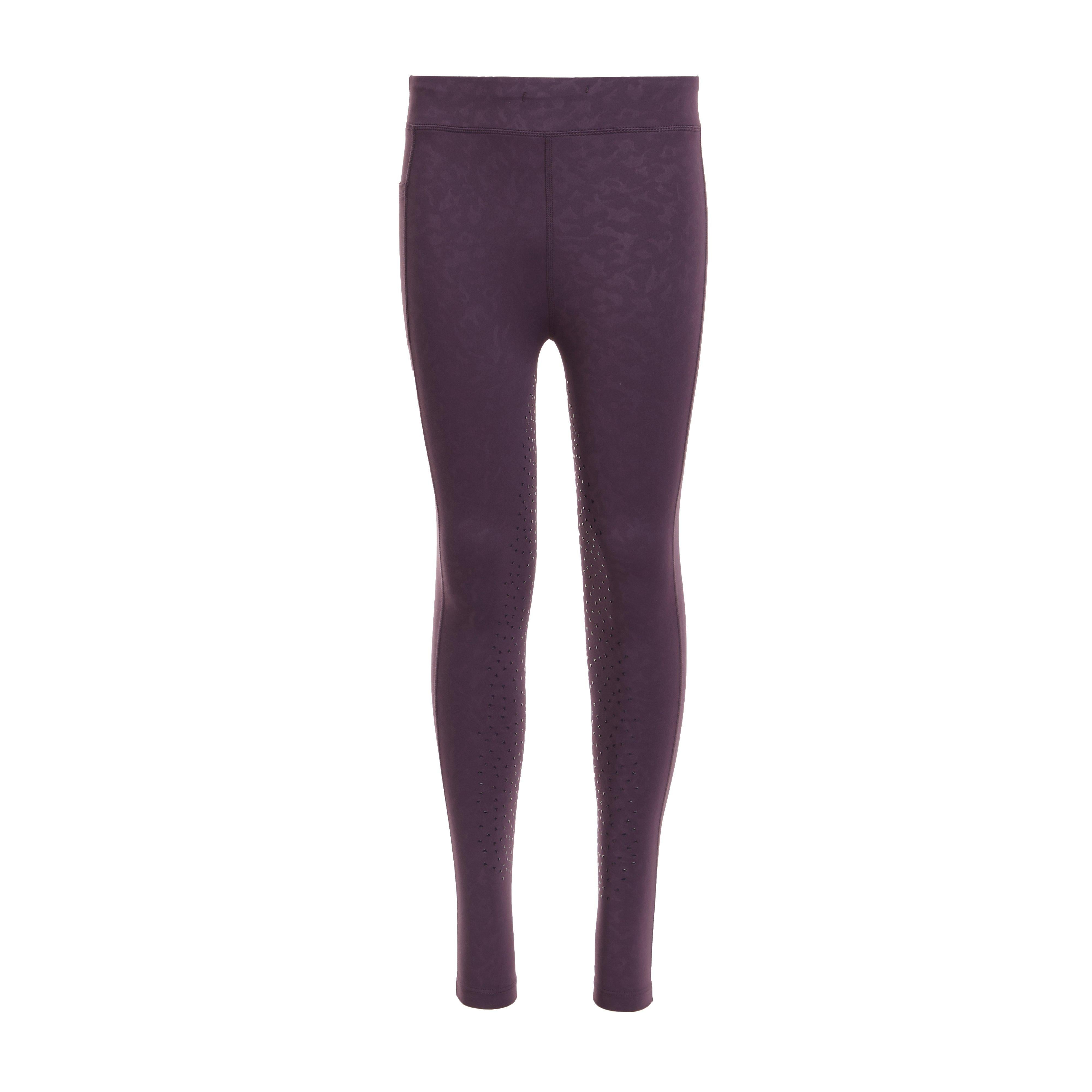 Young Rider Non-Stop Riding Tights Purple