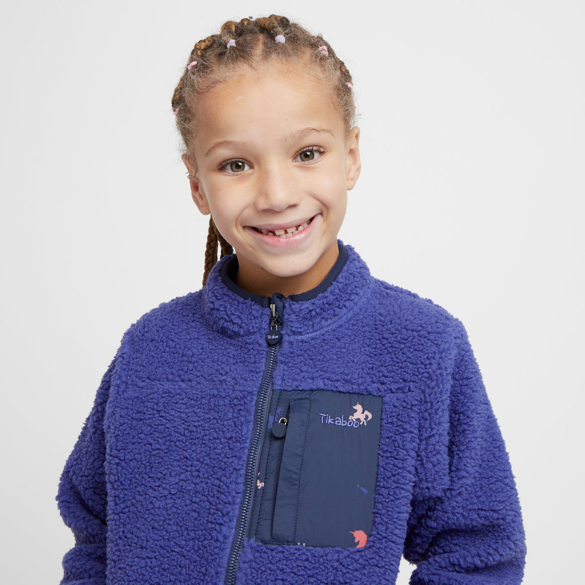 Kids Full Zip Fleece Unicorn