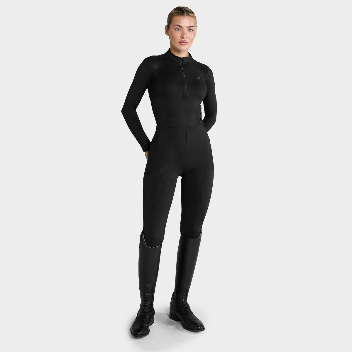 Womens Core Long Sleeve Base Layer Black
