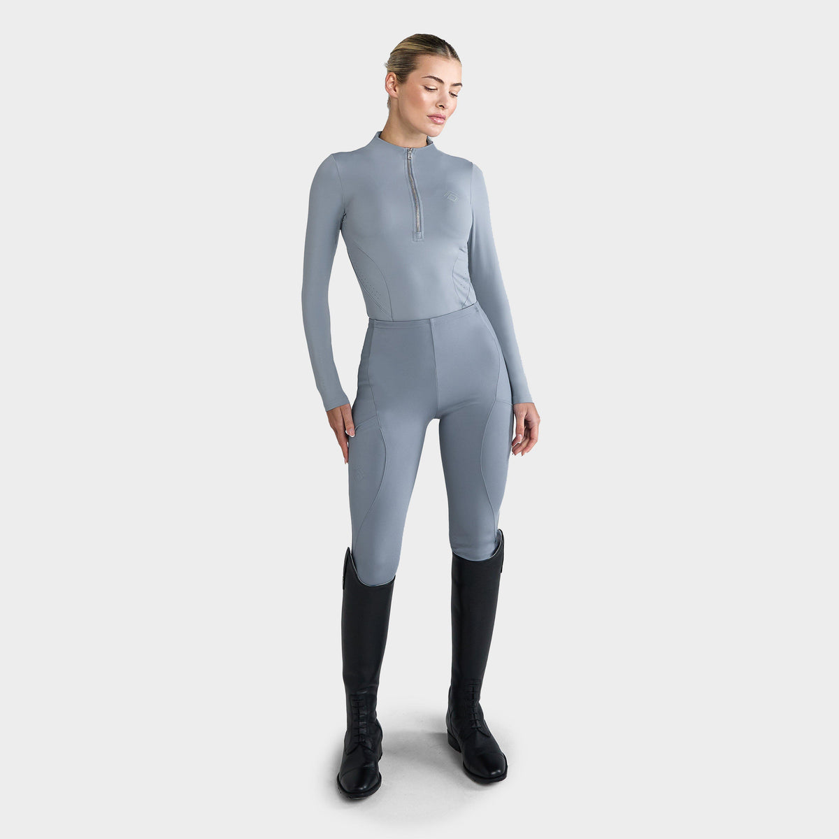 Womens Core Long Sleeve Base Layer Ash Blue