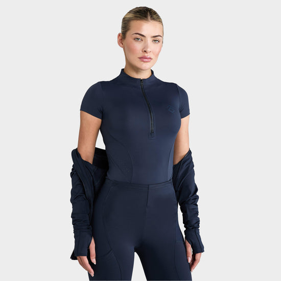 Womens Core Short Sleeve Base Layer Navy