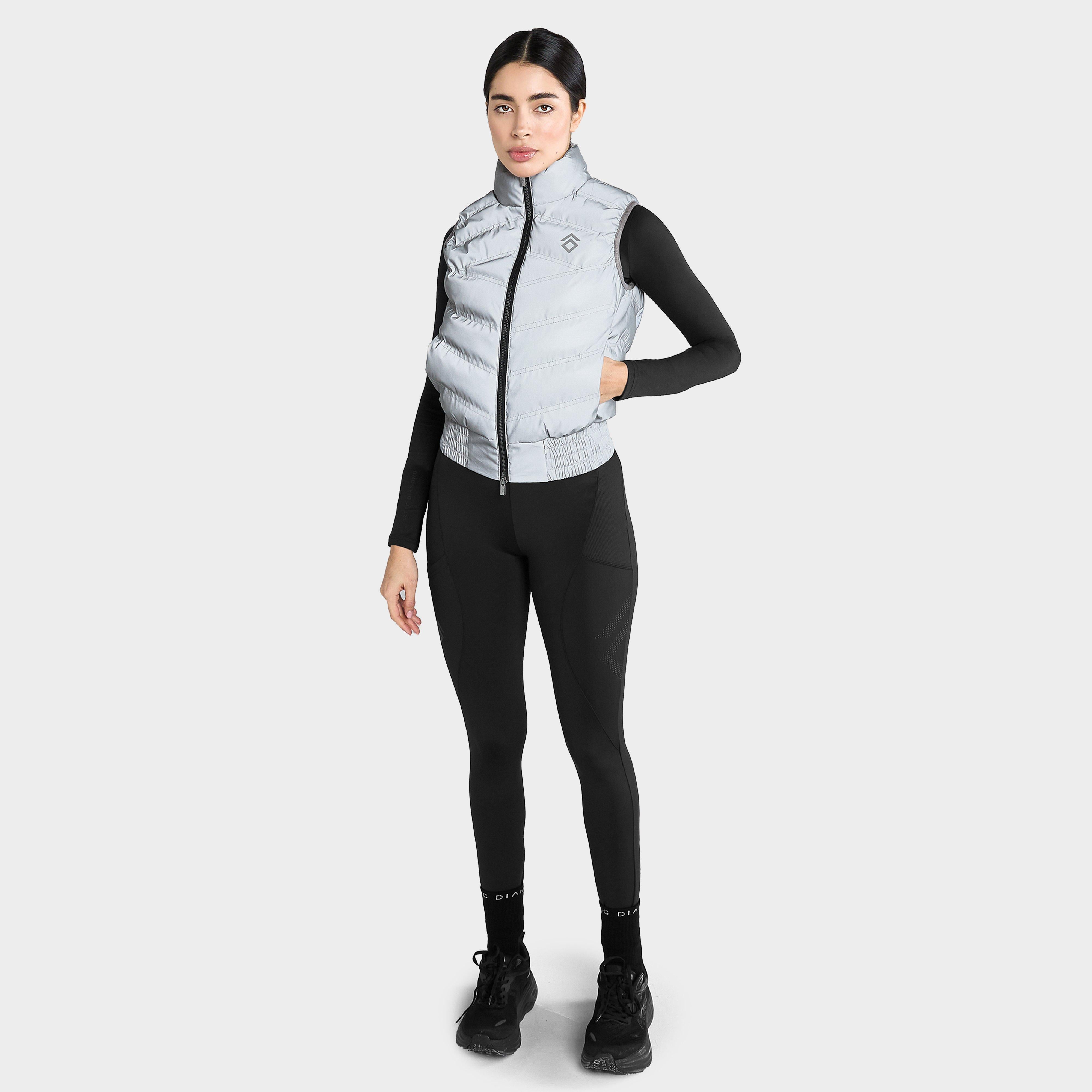 Womens Lightweight Reflective Gilet Grey