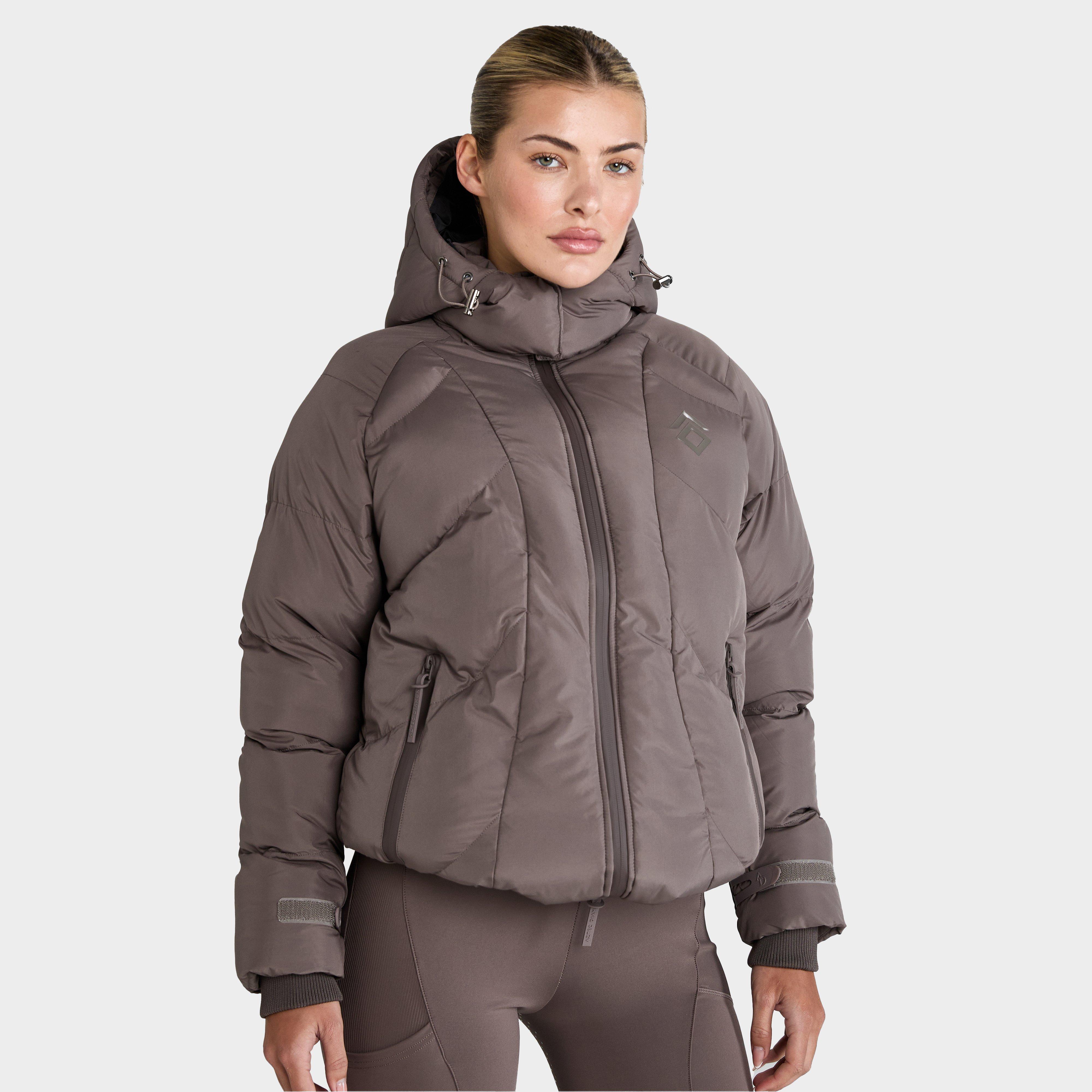 Womens Puffer Coat Fawn