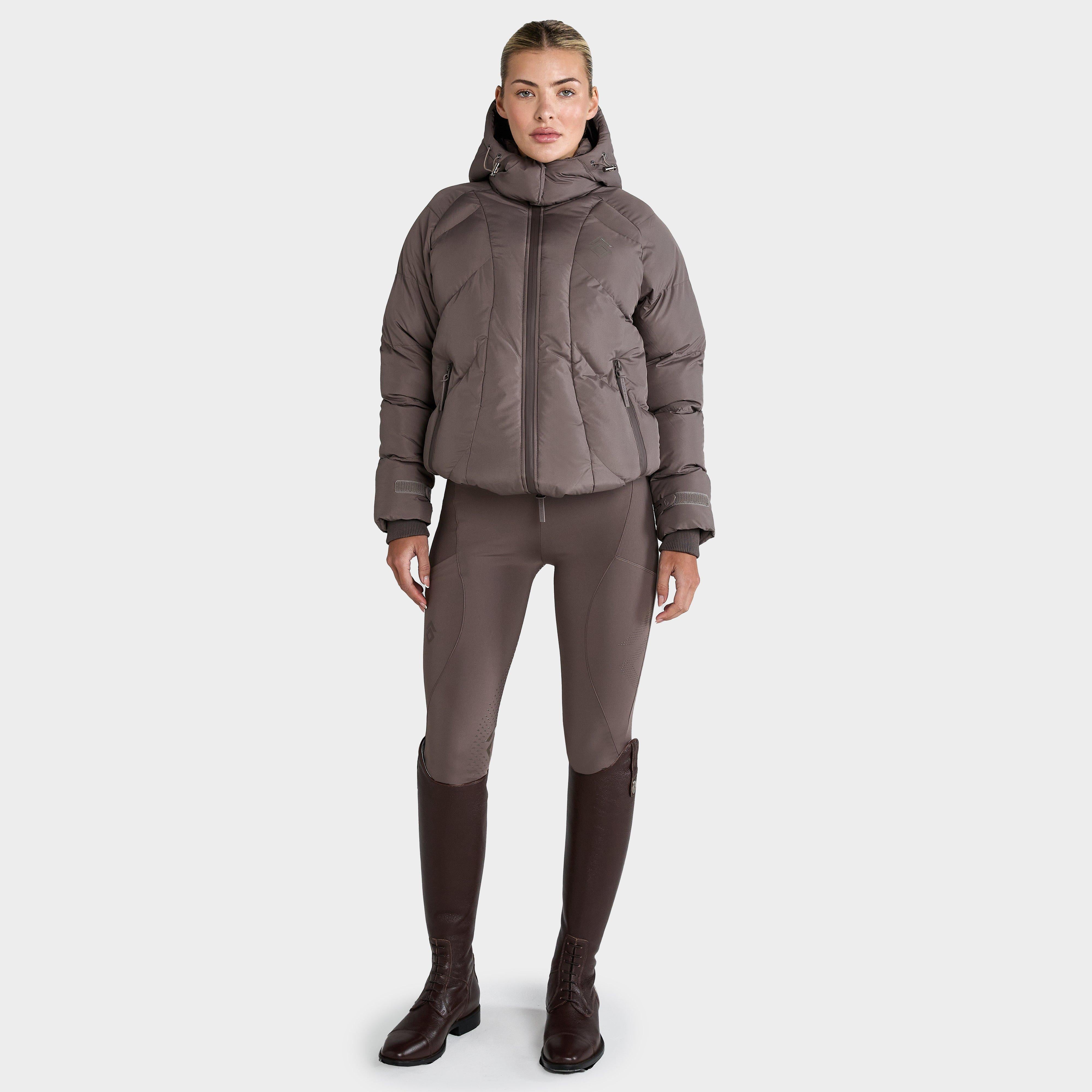 Womens Puffer Coat Fawn
