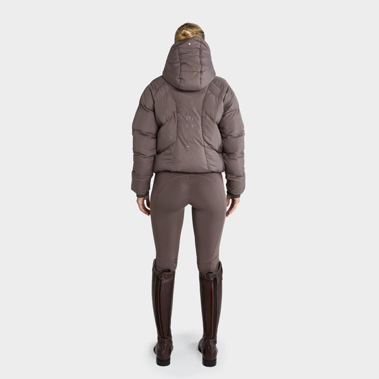 Womens Puffer Coat Fawn