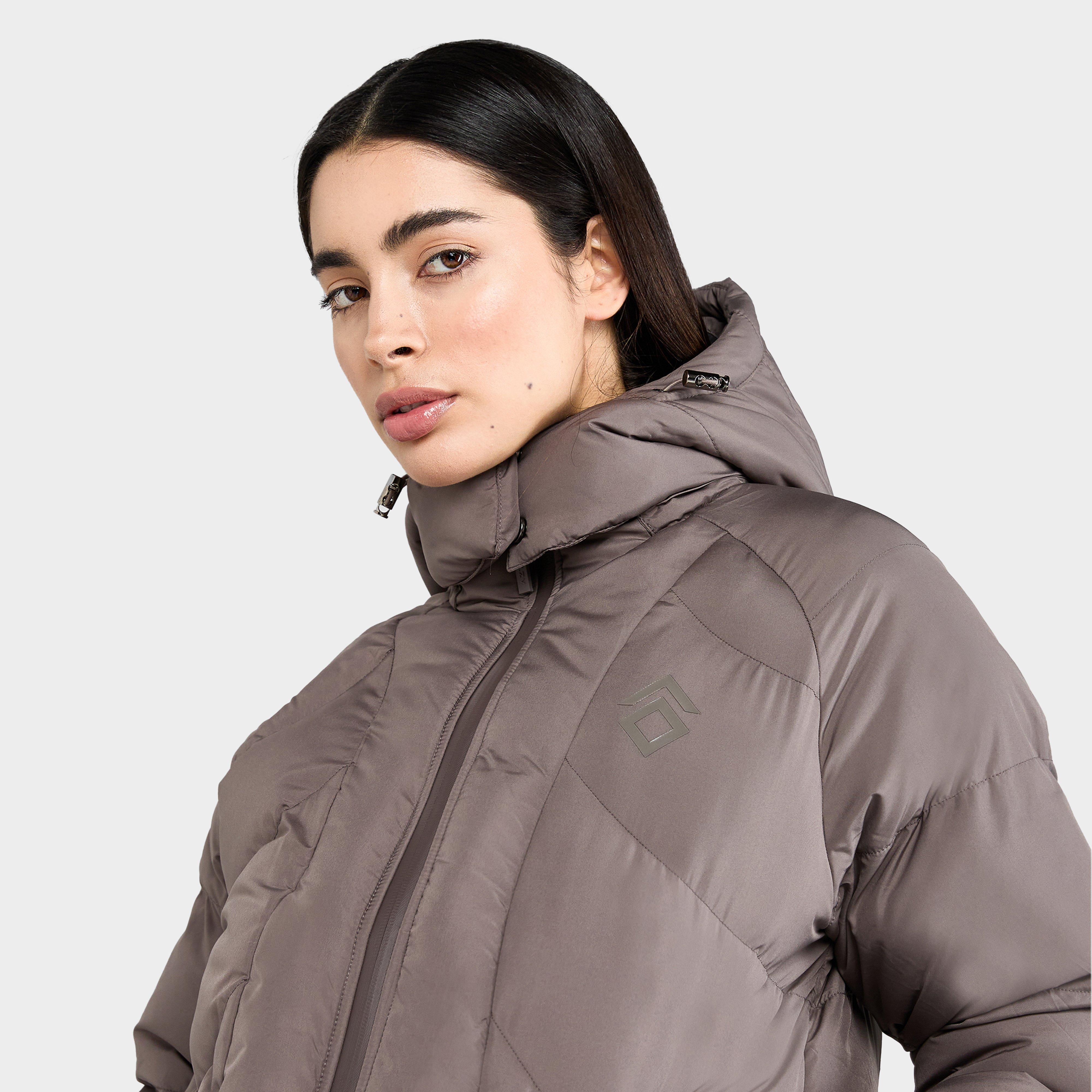 Womens Puffer Coat Fawn