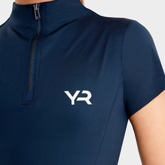 Young Rider Short Sleeve Base Layer Navy