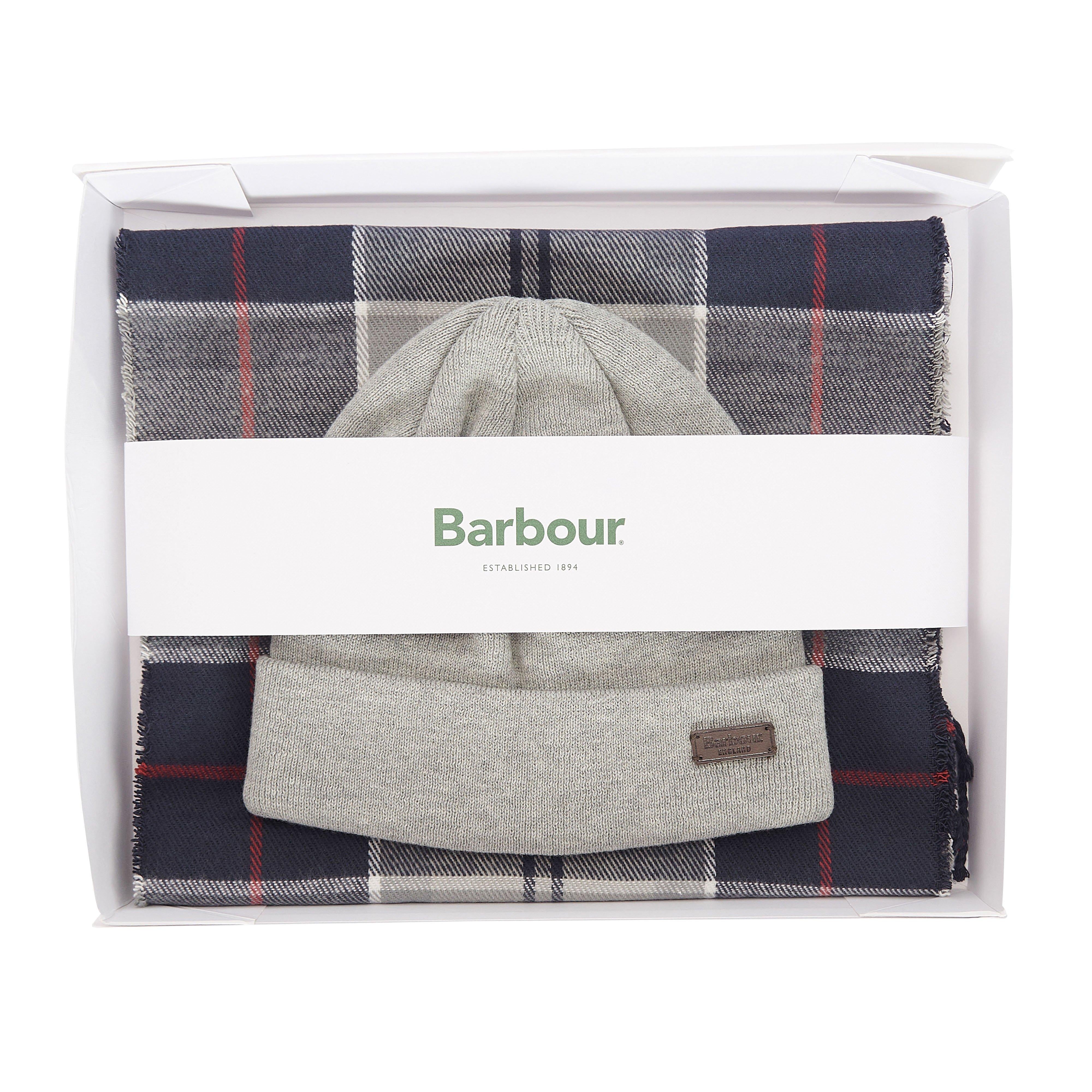 Swinton Beanie & Galingale Scarf Gift Set Blue Granite