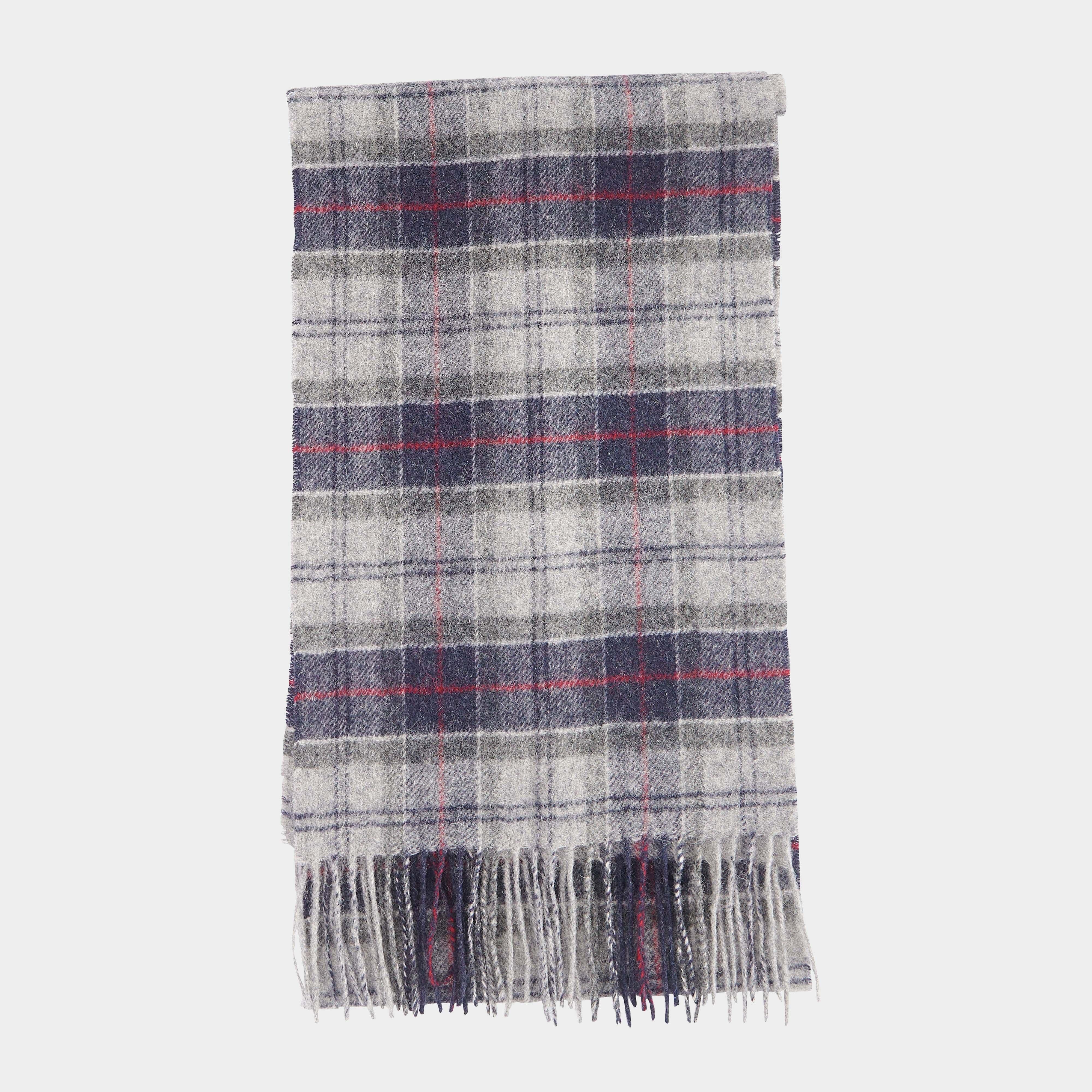Tartan Lambswool Scarf Blue Granite