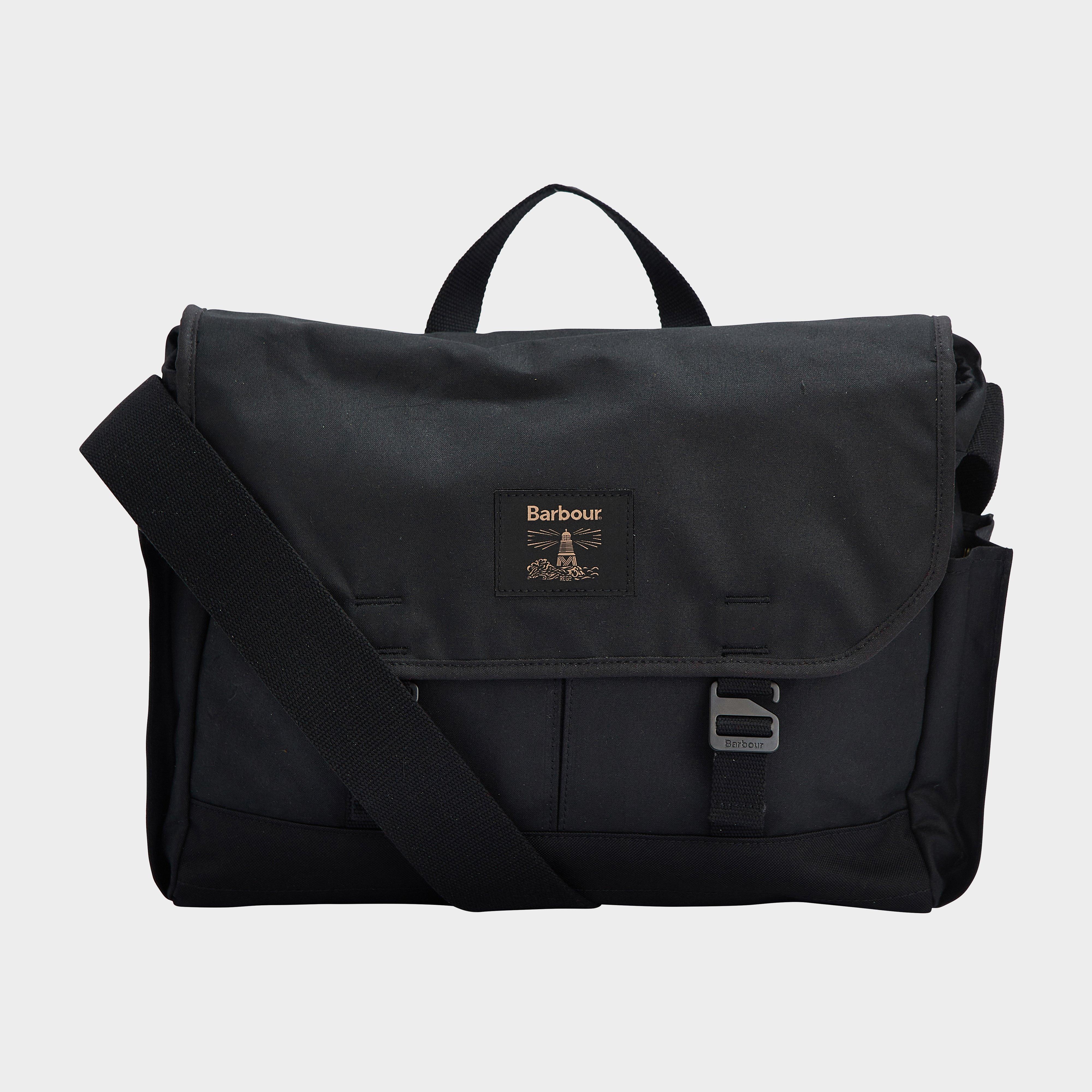 Field Wax Messenger Bag Black
